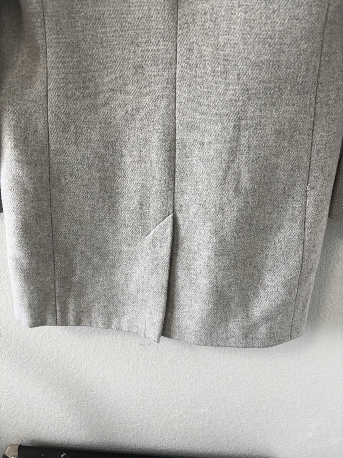 Topshop Gray Faux Wool Coat US 4 UK 8 Tailored Single Button Lined Jacket