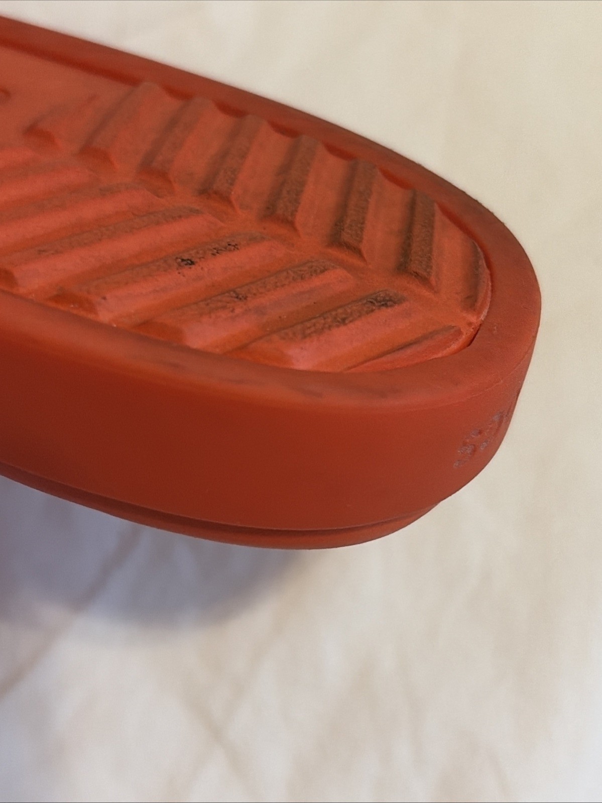 Crocs Miami Slide Sandals Womens Sz 8 Slip On Flats Orange Comfort Shoes