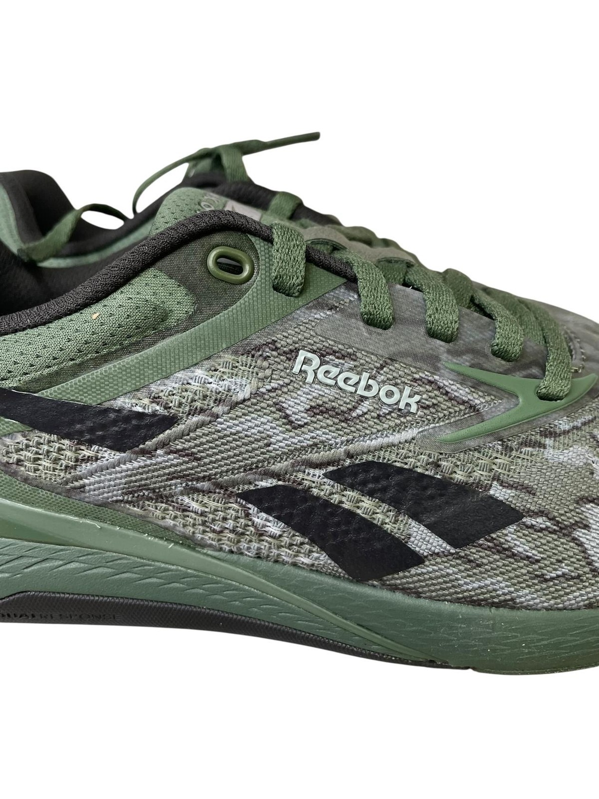 Reebok Men Sneaker Running Casual Nano X5 100229391 Green Black Grey Size 6.5 M