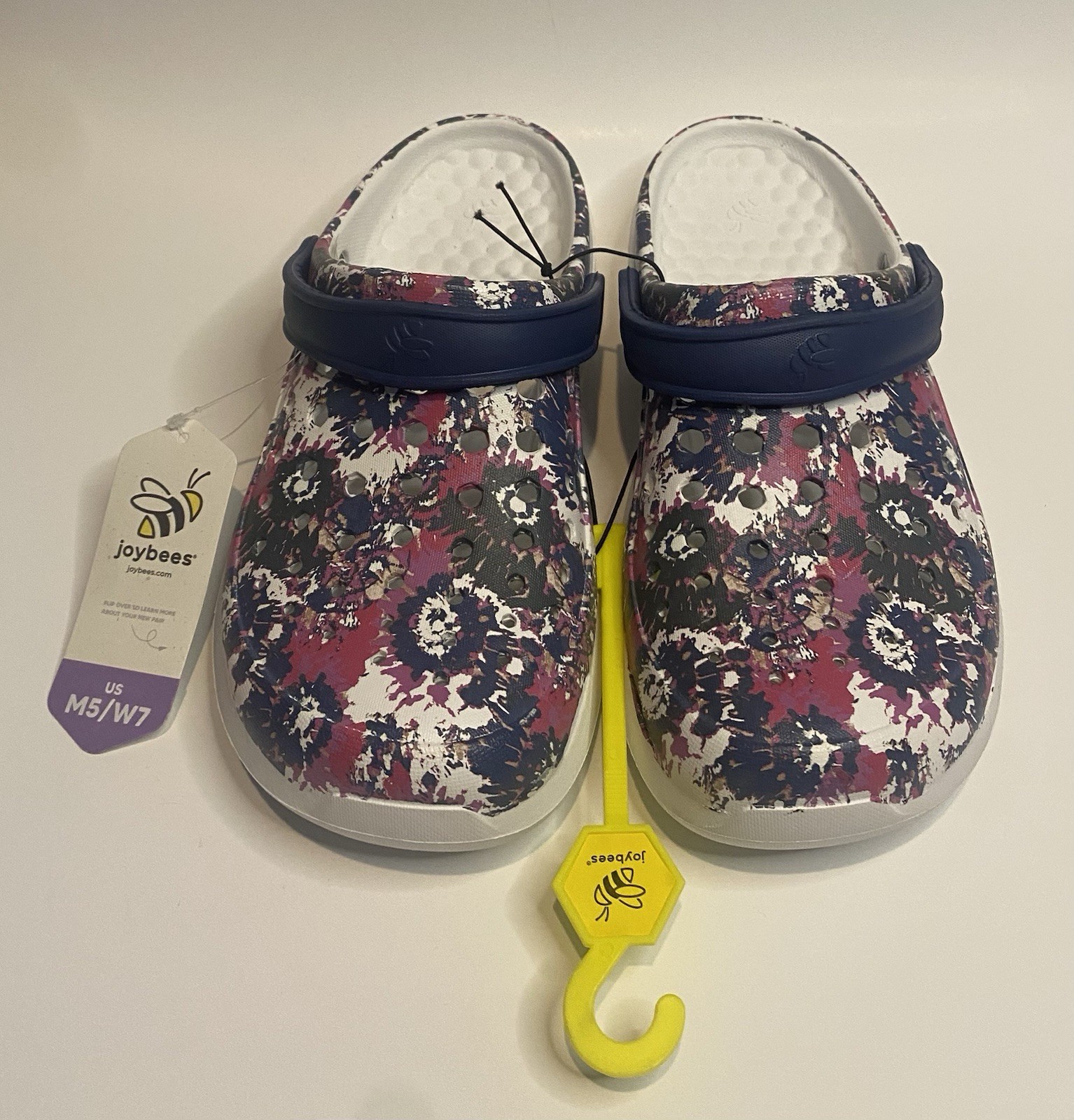NEW joybees Active Clog (Tie Dye) Unisex Men 5/Women 7