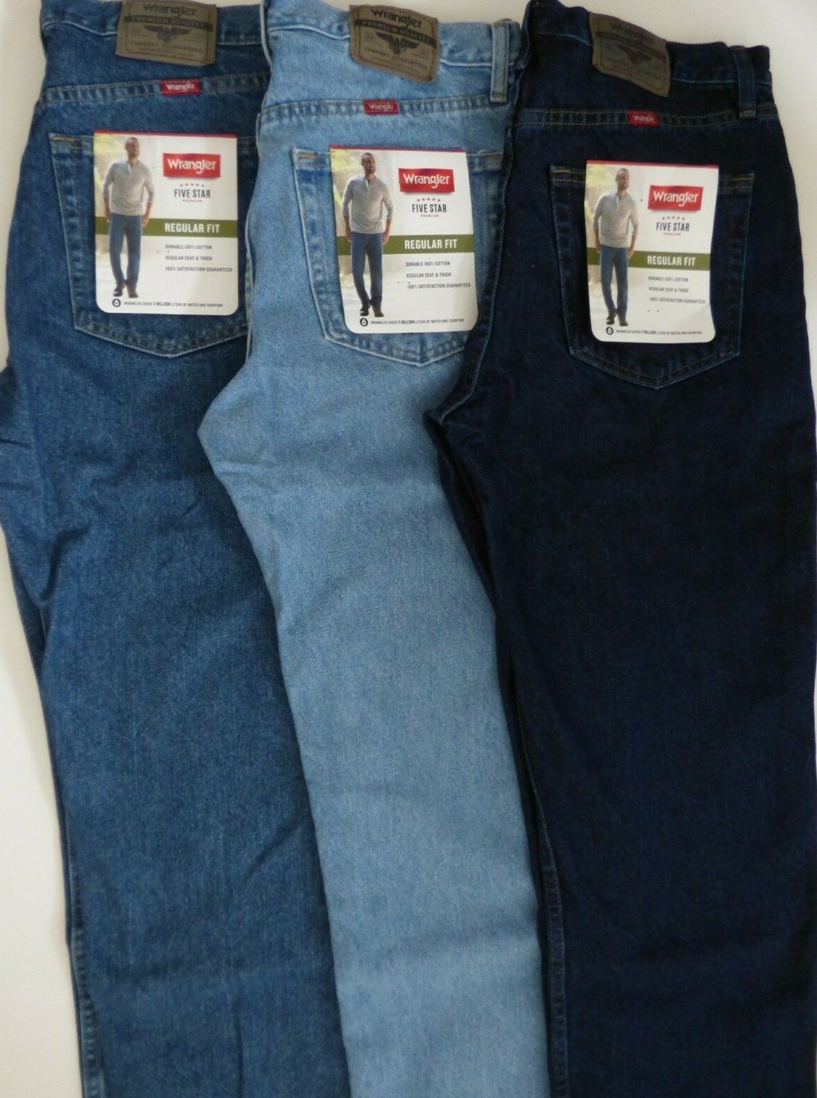 Men’s Wrangler Regular Fit Five Star Jean 96501 – 100% Cotton
