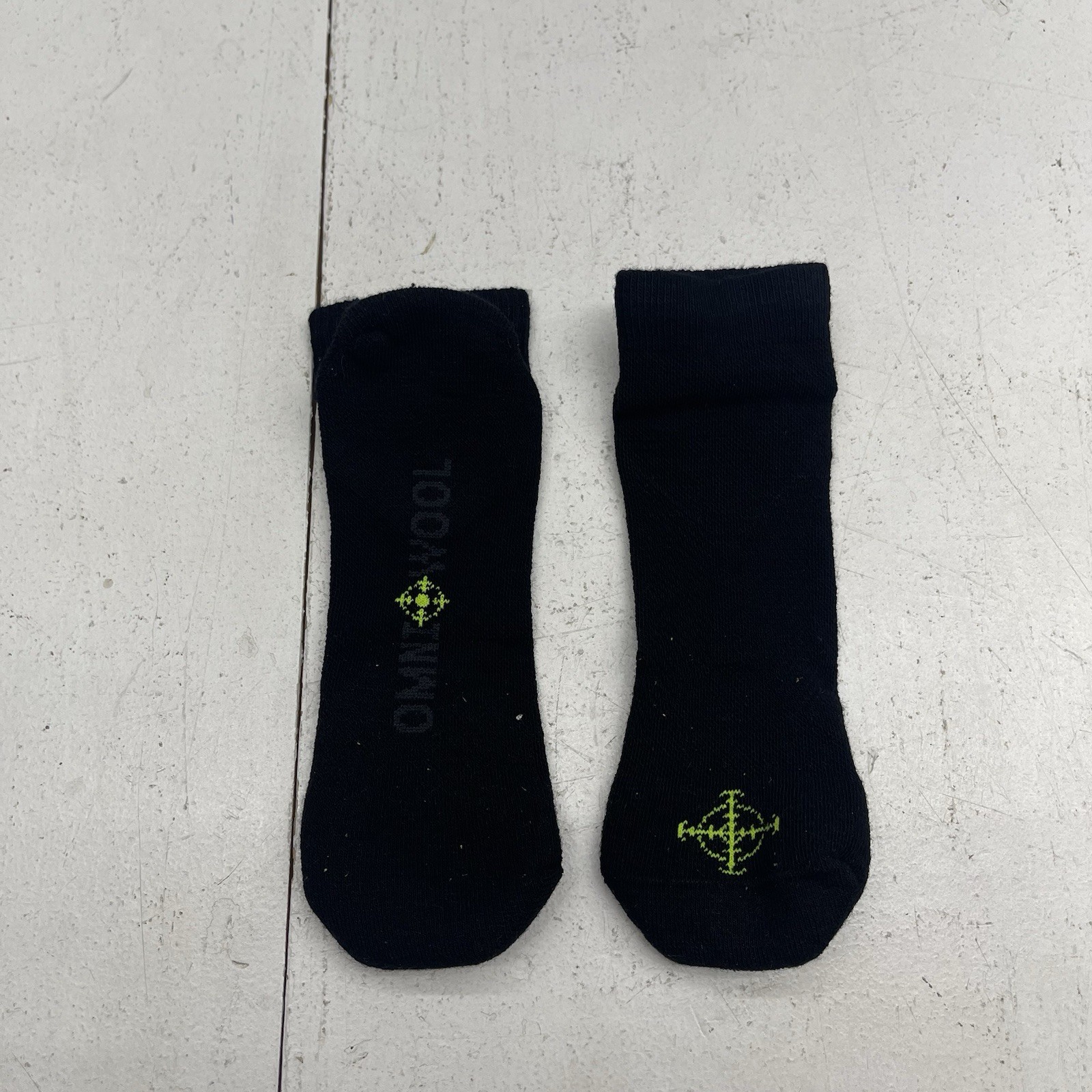 Omni Wool Tactical Endurance Black Low Ankle Socks Unisex Adults Large M9-12 W10