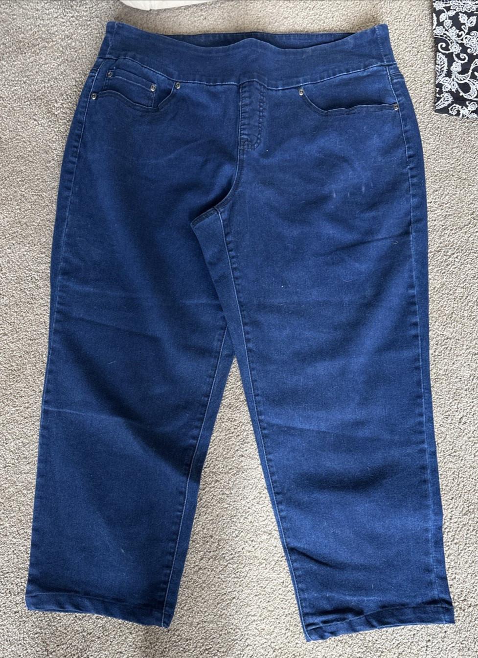 Capri Pants or Shorts Size L and Size XL Solid or Patterns or Blue Jean, White