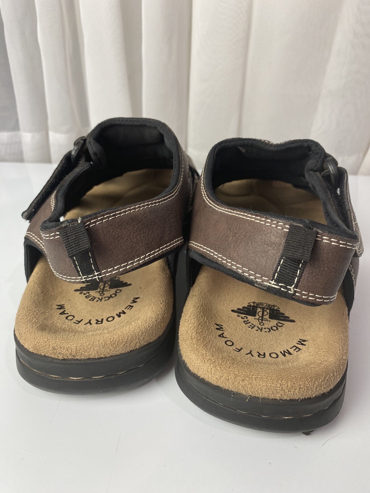 Dockers Mens 12M Searose Strap Sandals Brown Outdoor Fisherman Casual Comfort