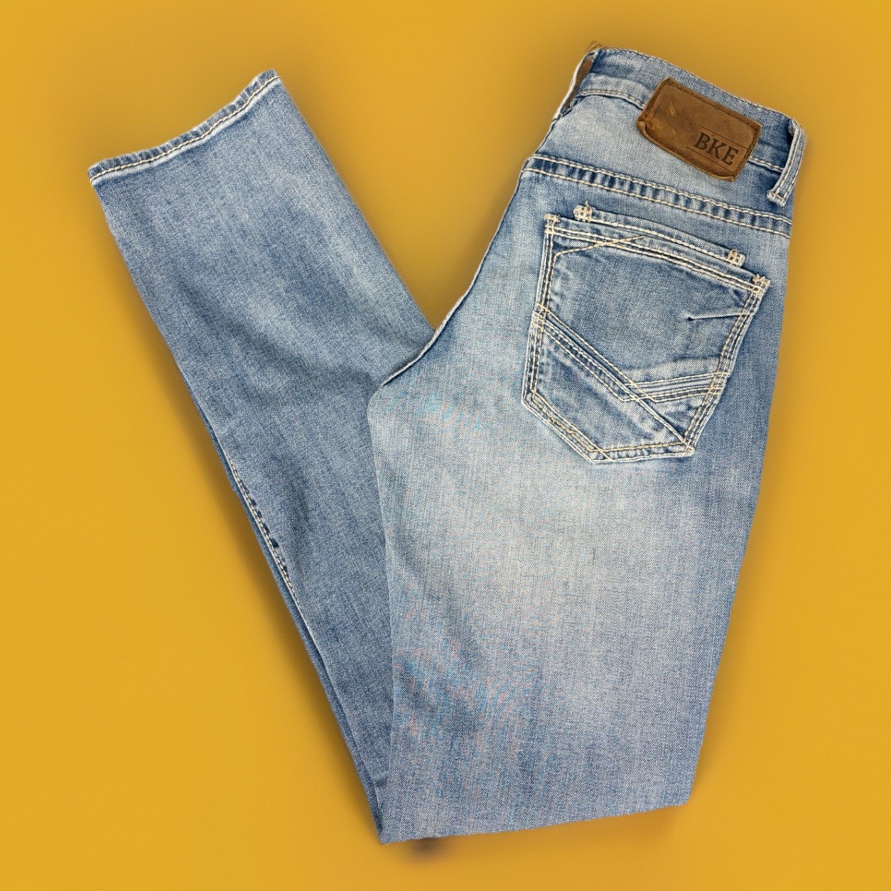 BKE Alec Jeans Slim Straight Size 27R Men’s Denim Blue