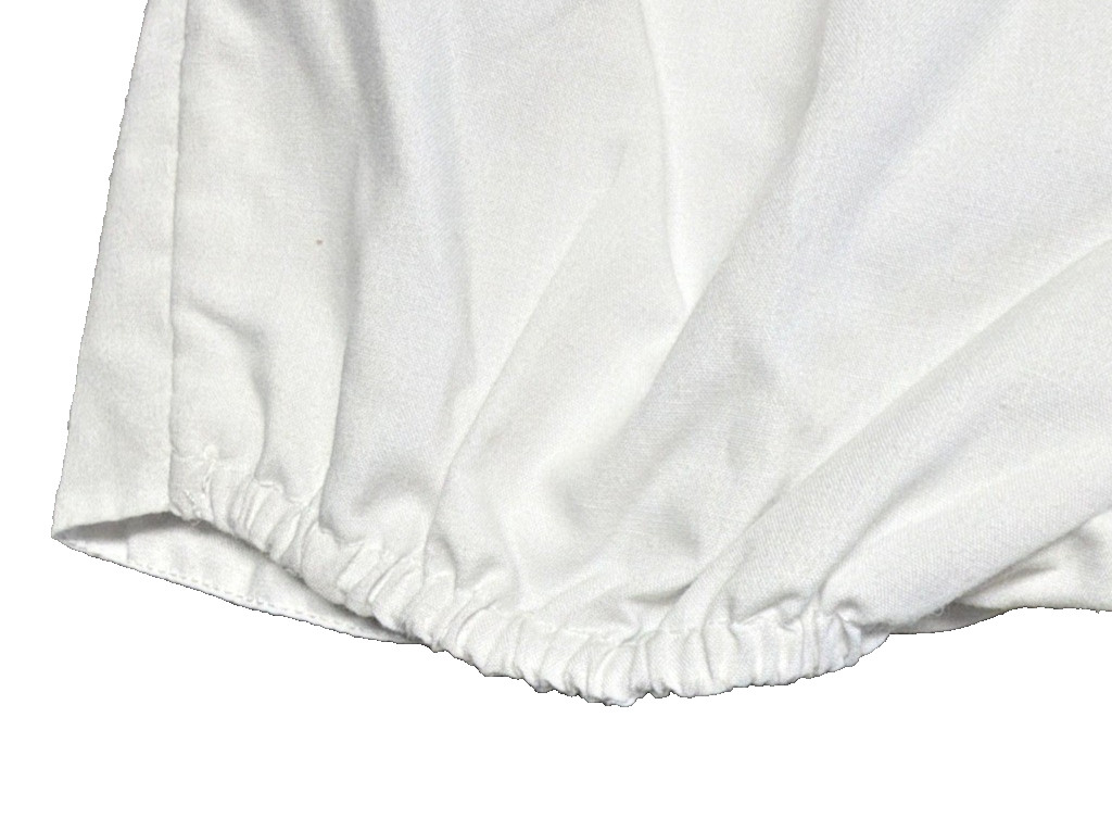 PETIT AMI White Christening Baptism Hand Smocked Romper Baby Boy Sz 6 Months