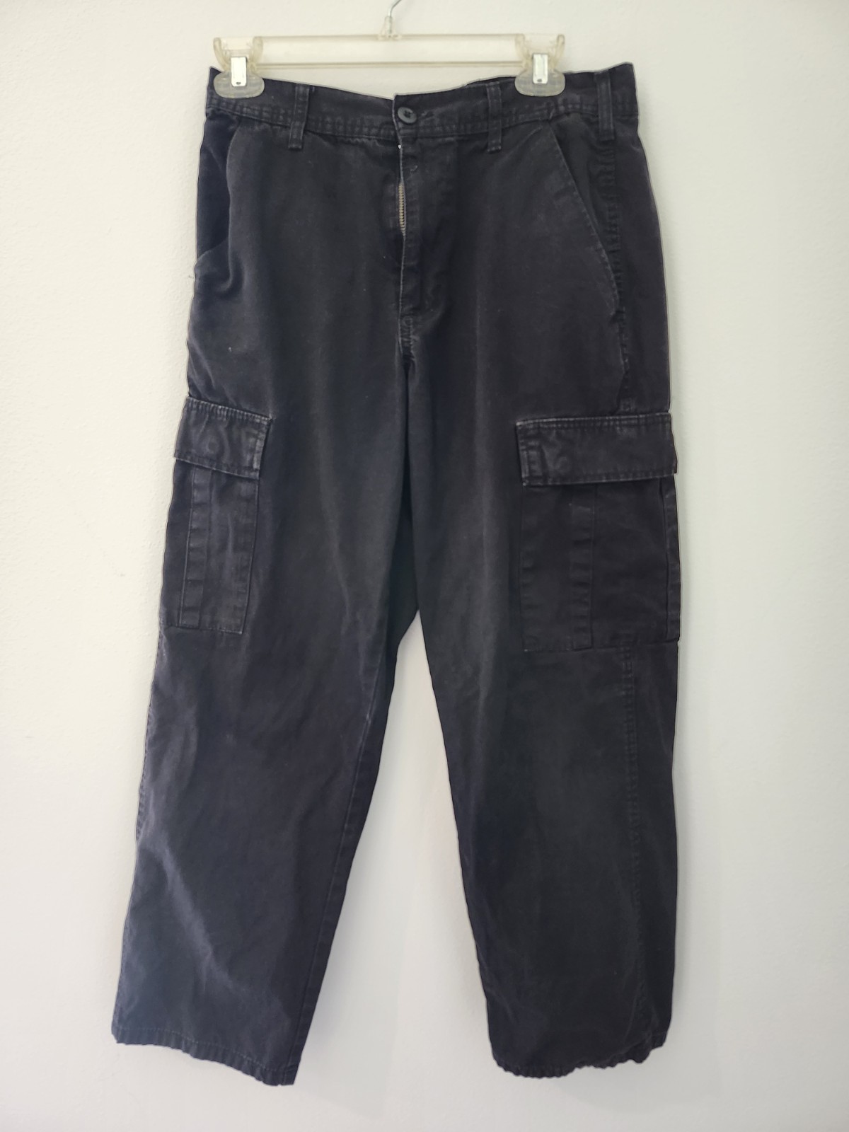RSQ Loose Fit Cargo Pants 2 Pair Black And Gray Size 28×30