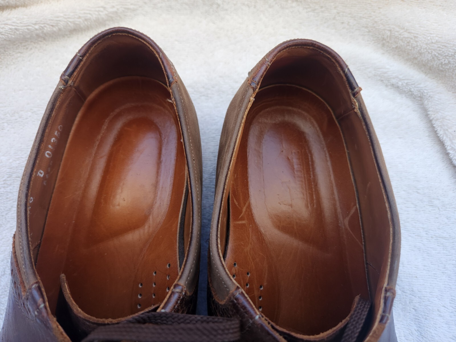Allen Edmonds Two Tone Size 10 D Brown/Dark Brown Suede Dress Shoes 01350 Men
