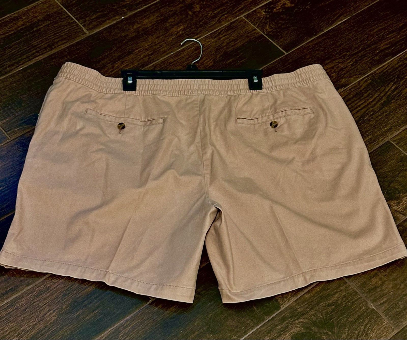George Men’s 2XL Cotton Blend Elastic Waist Drawstring Pocket Rose Shorts 44-46