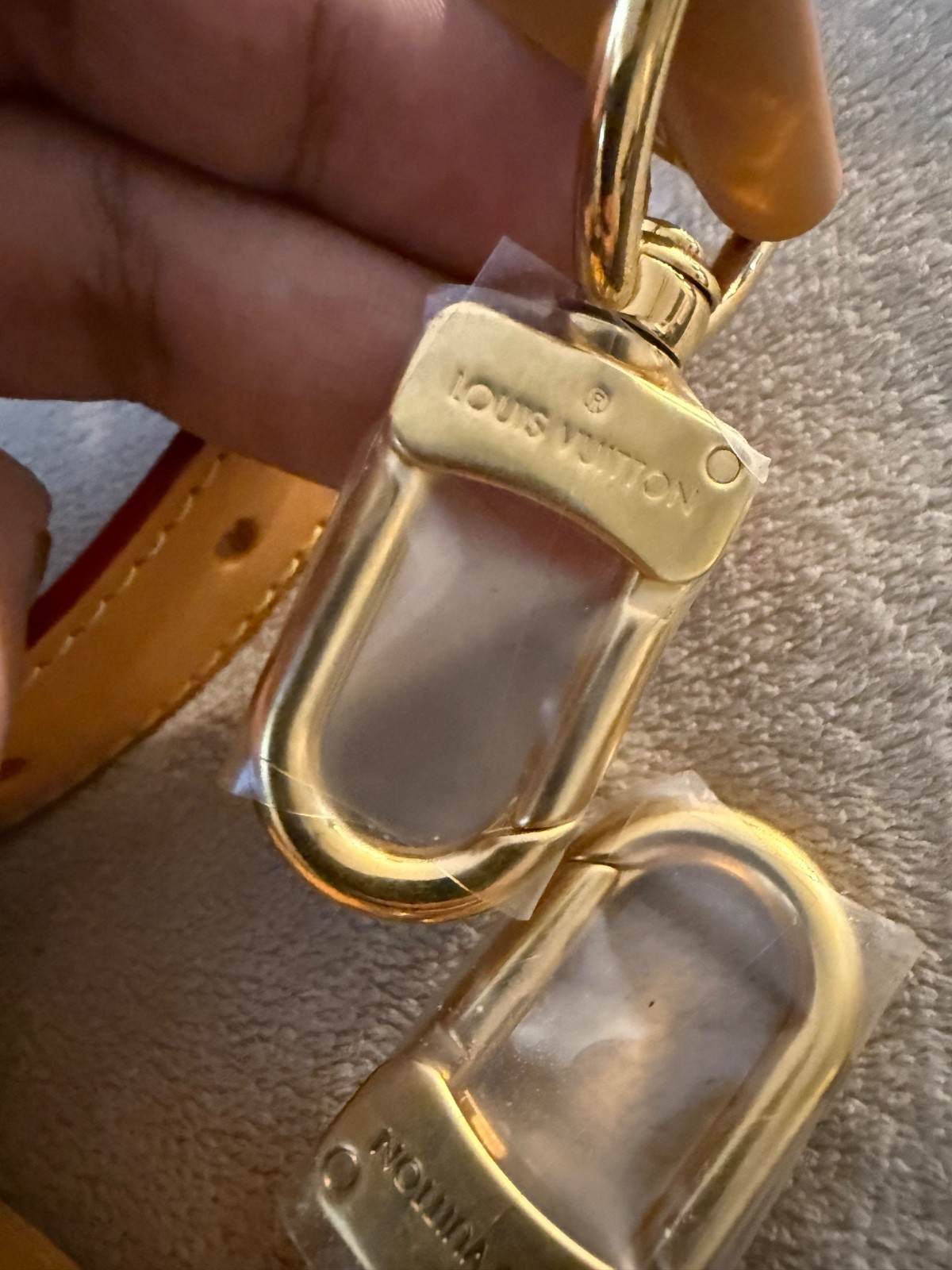 Authentic Louis Vuitton Vachetta Adjustable Shoulder Strap Gold Hardware 47 in