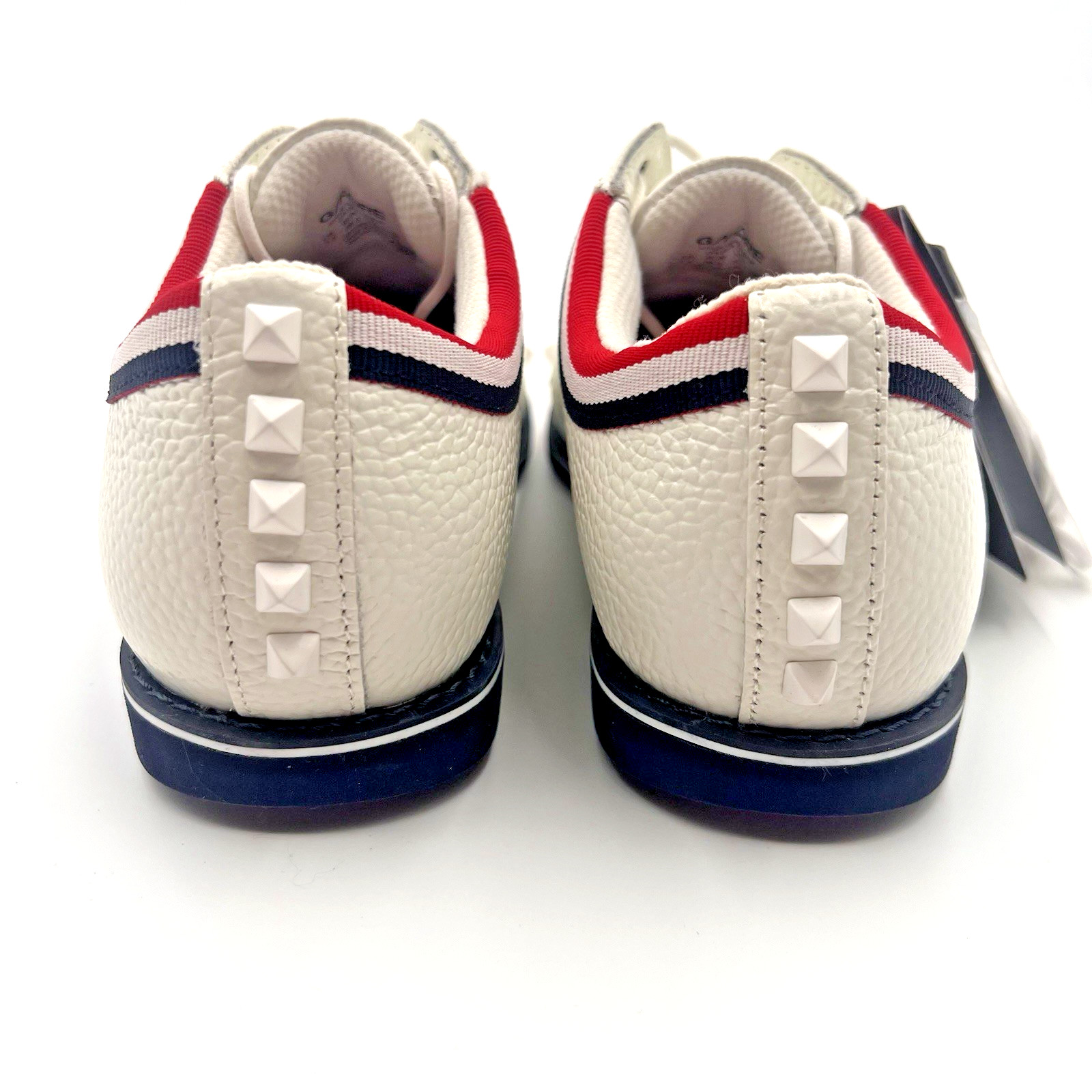 G/FORE Grosgrain Stud Cap Toe Gallivanter Golf Shoes White Womens 7.5 Waterproof
