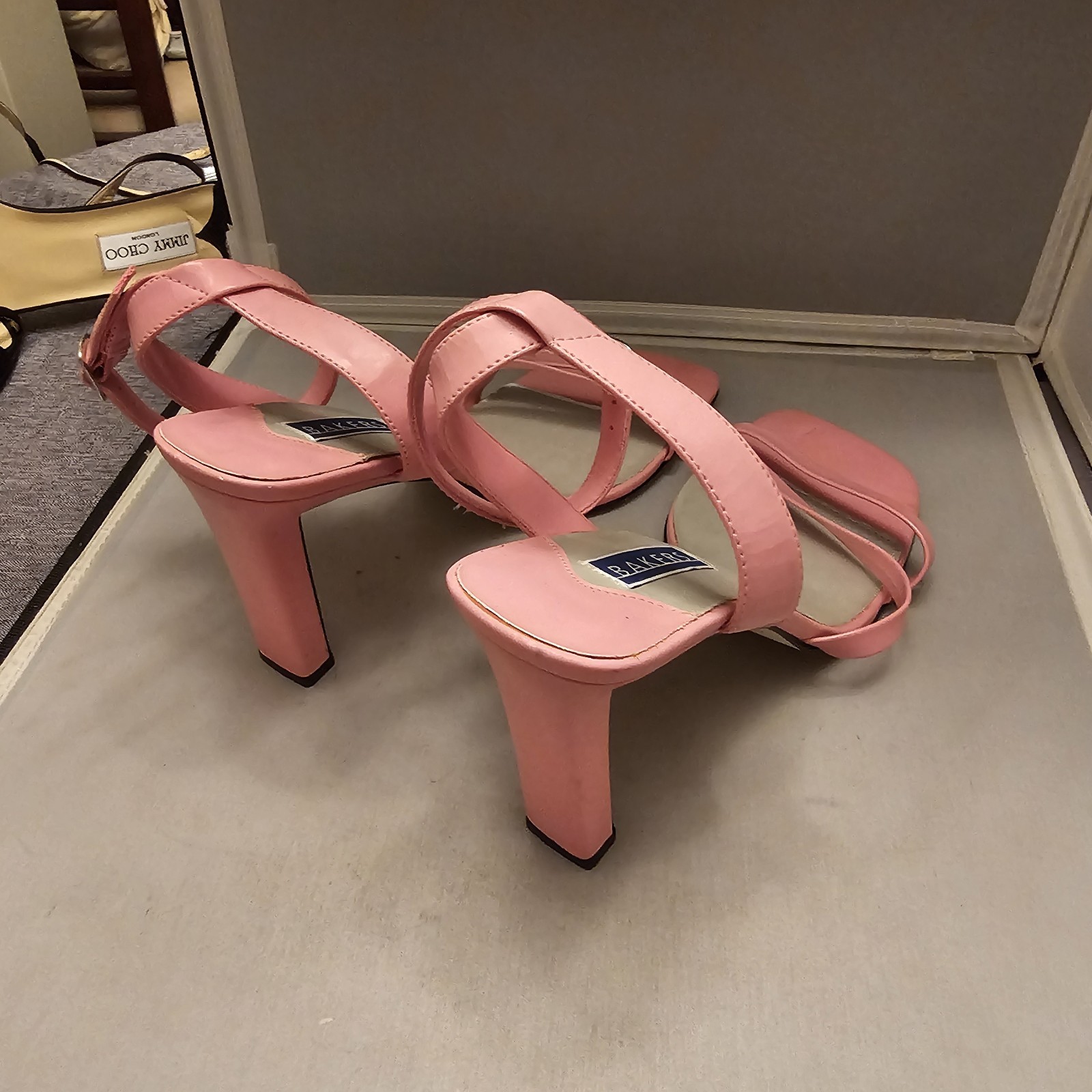 Bakers “Maribella II” Pink 3.75″ High Heels Size 11 B Strappy See Pictures