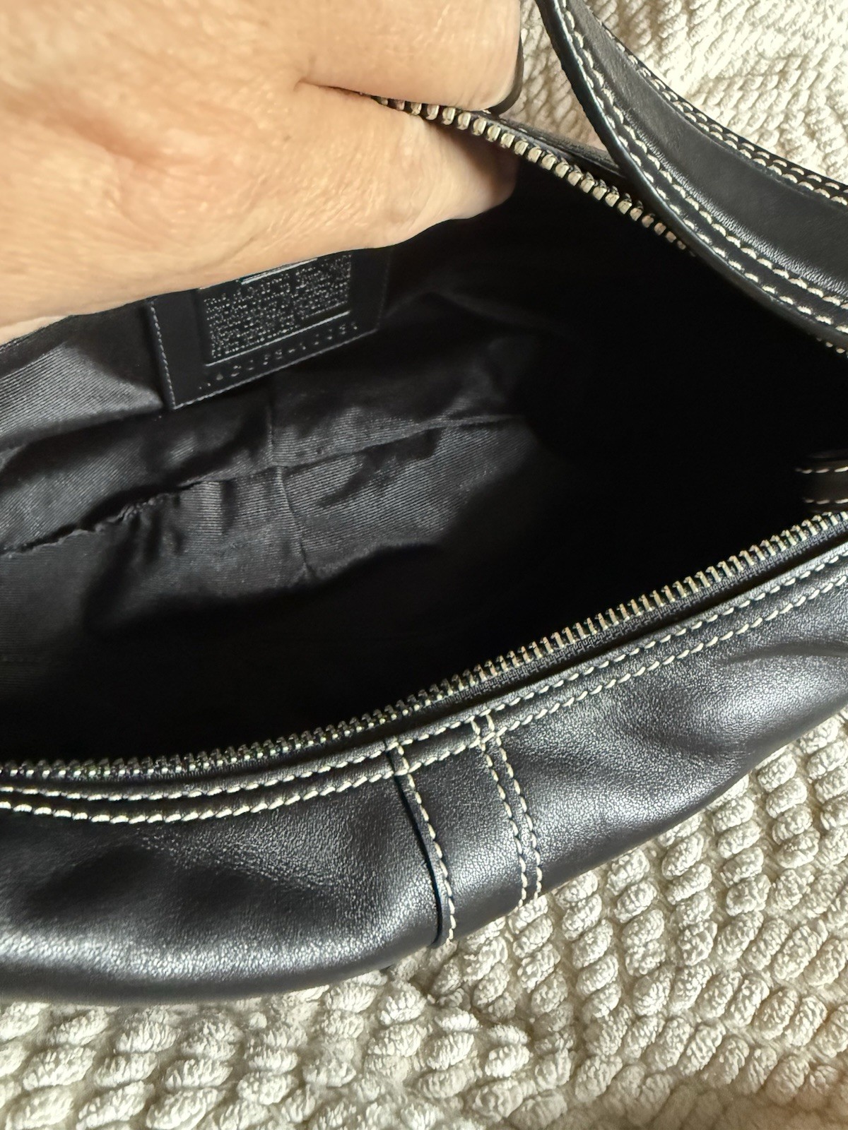 Vintage COACH Handbag Soho Hobo Black Authentic NWT C063-10031 Shoulder Bag