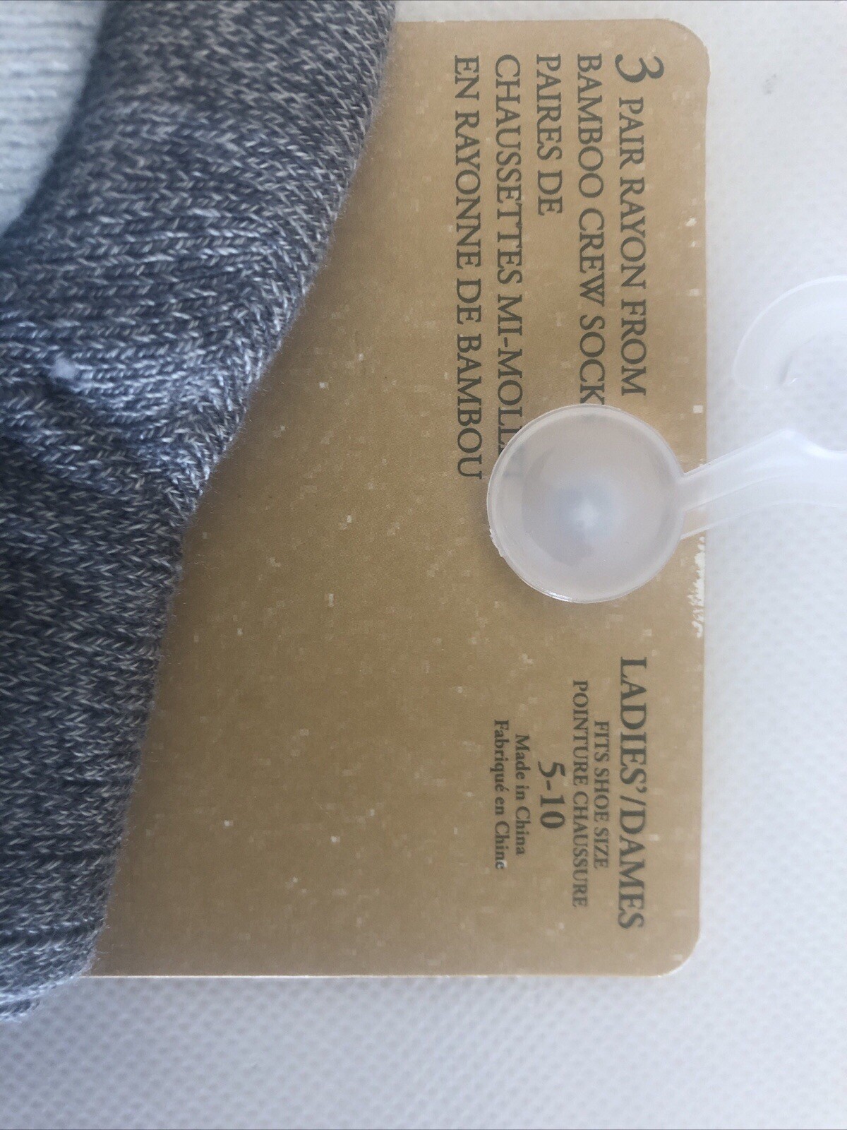 New Bearpaw 3 Pair Ladies High Quality Soft Rayon from Bamboo Crew Socks