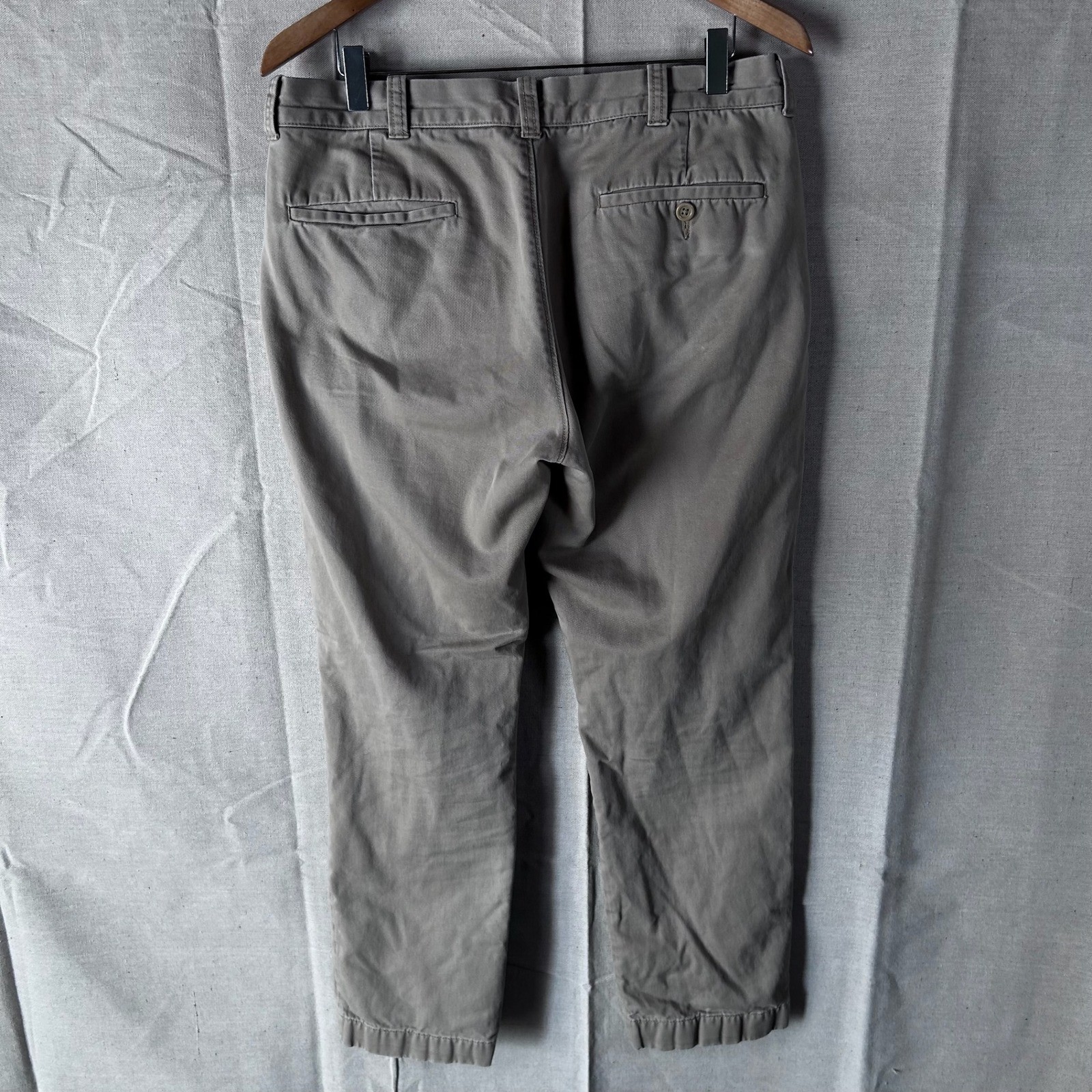 J.Crew The Sutton Flannel Lined Chino Pants Mens 32×30 Khaki Tan Plaid Lining