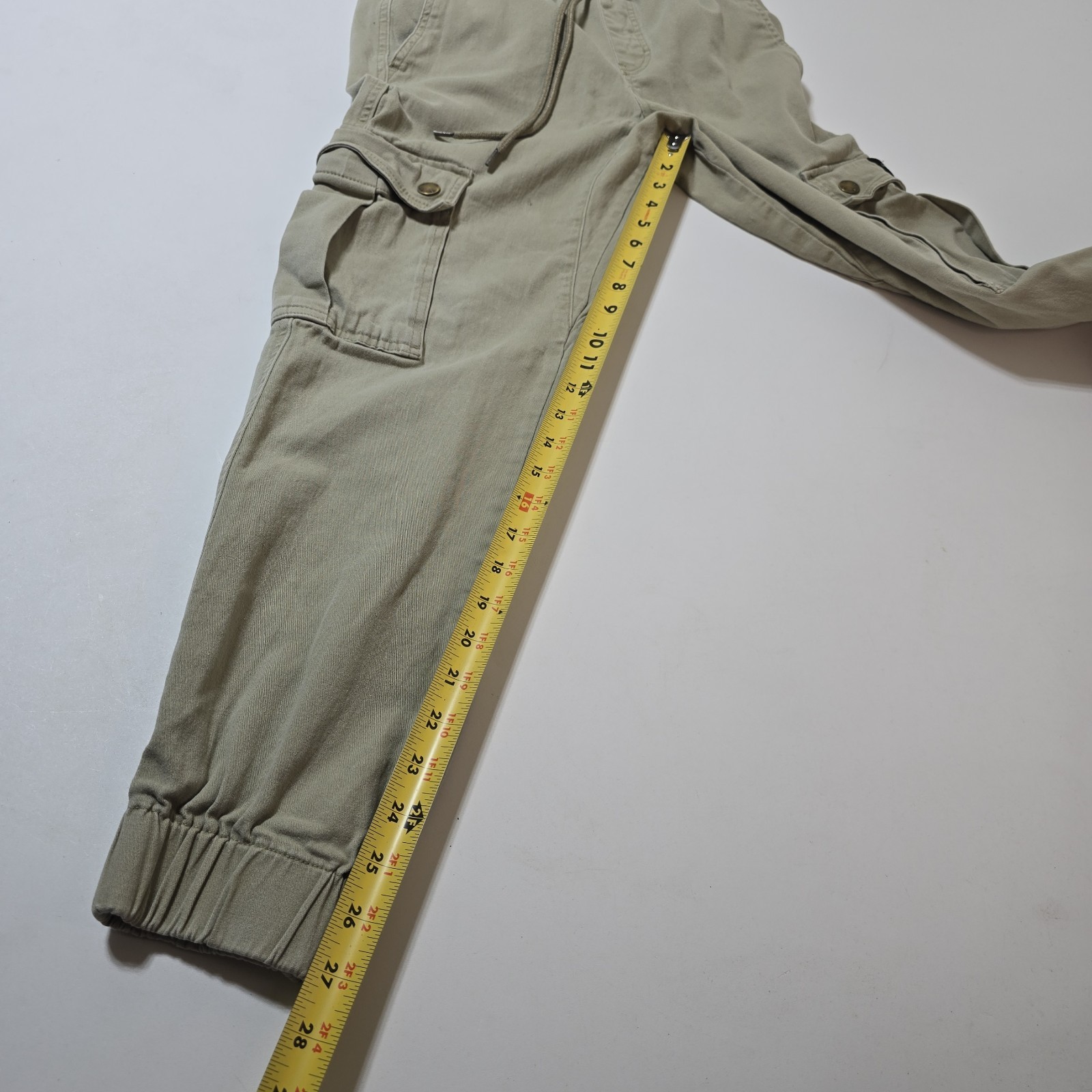 WESC Slim Utility Joggers Unisex Mens S Womens M Green Cargo Cotton Twill Retro