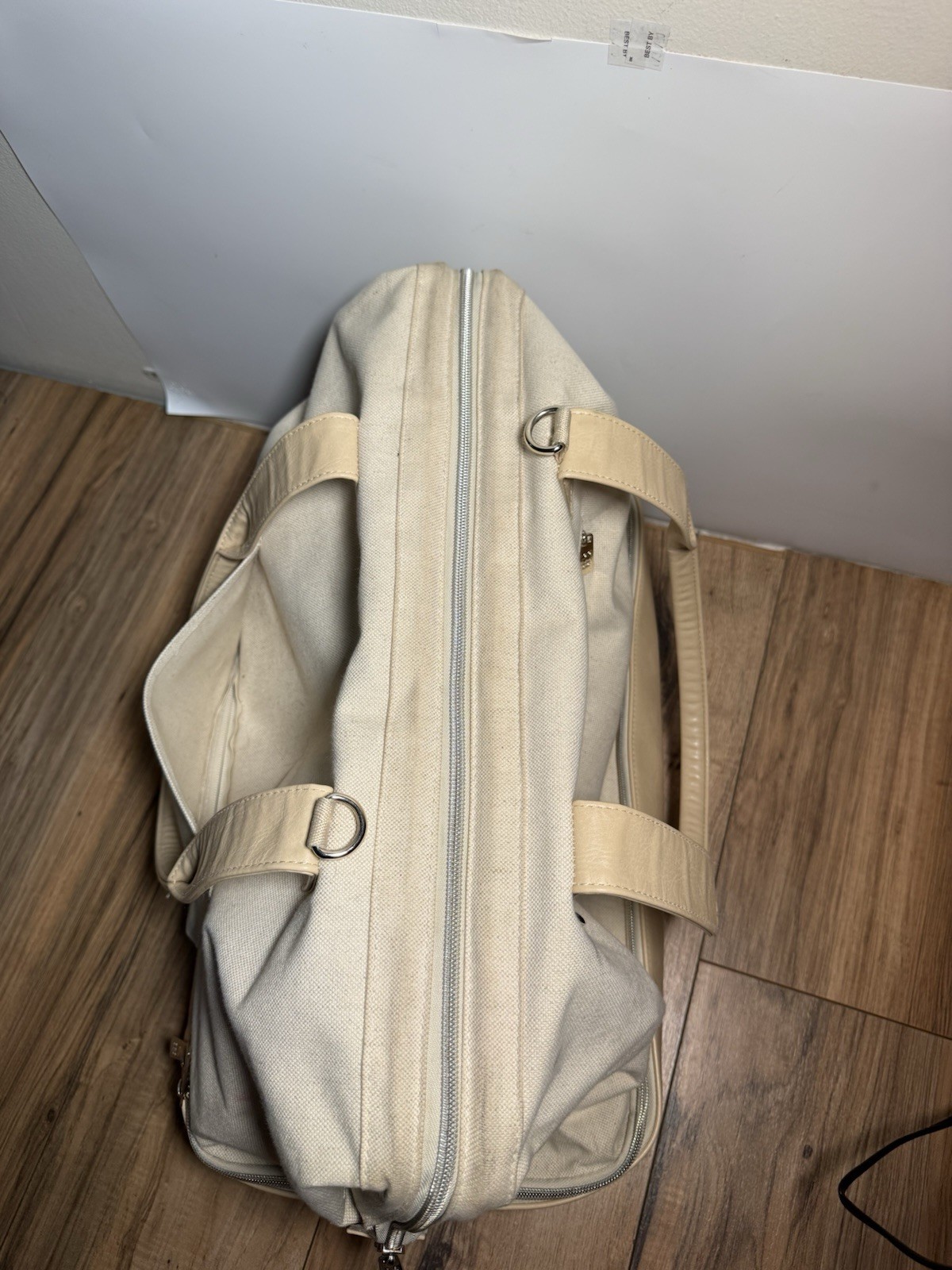 BEIS The Weekender Bag – In Tan And Beige Pre Owned – Good Conditions 19”x14”x10