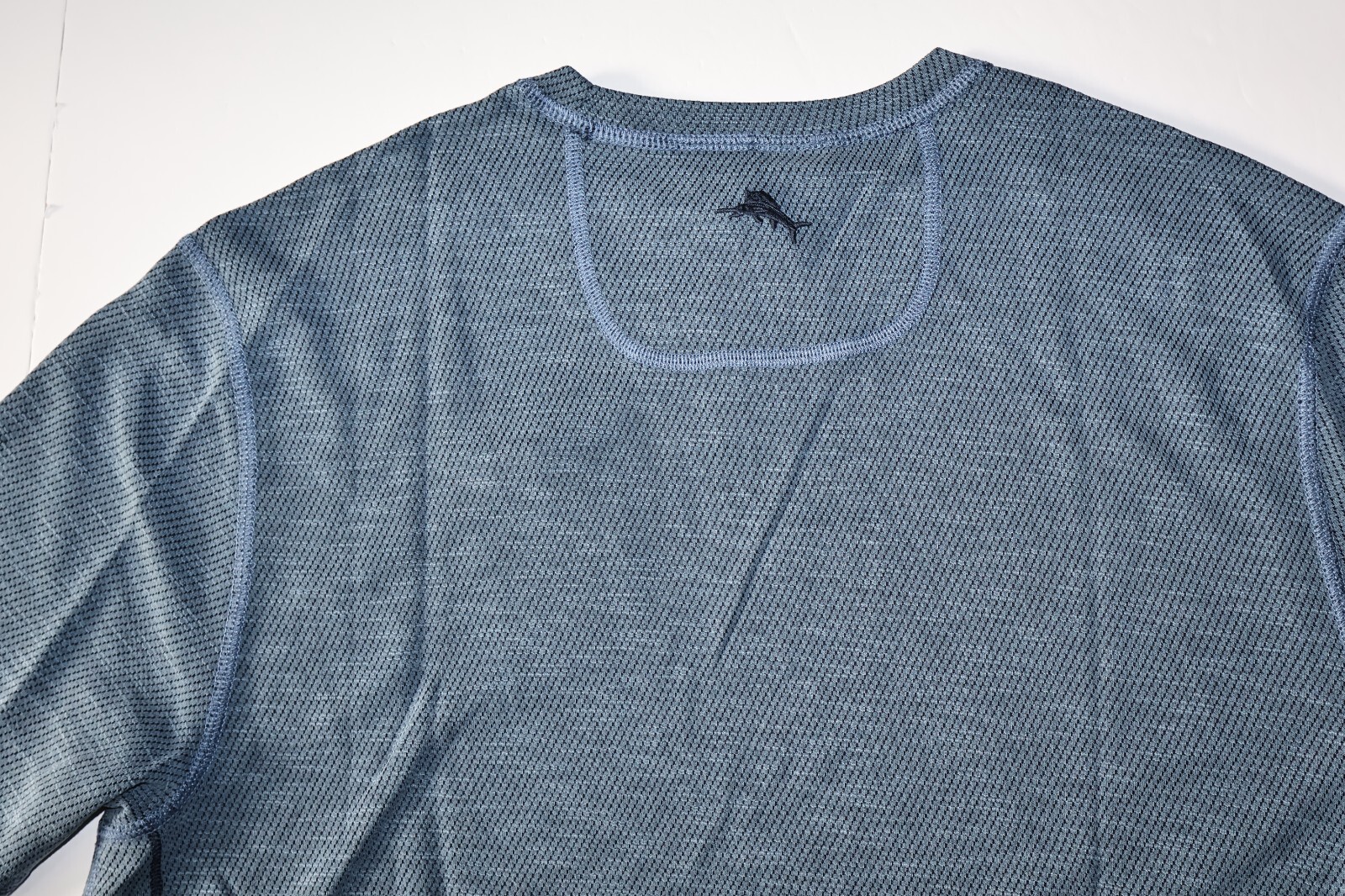 Tommy Bahama T Tee Shirt Flip Sky Reversible Crew Ocean Deep Blue SS Medium M