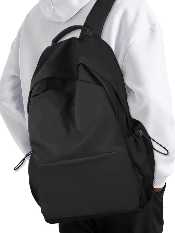 NEOREAL Laptop Backpack for Men Women Travel Fits 15.6 Inch Notebook, Black