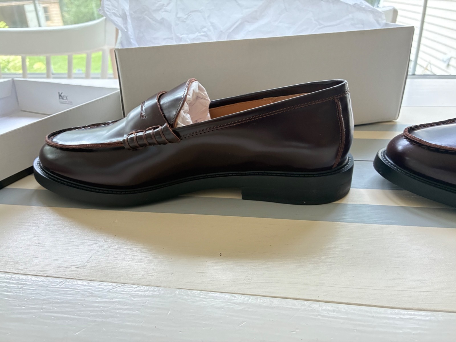 Steve Madden womens loafers, Madison Burgundy size 9 never worn, still in box