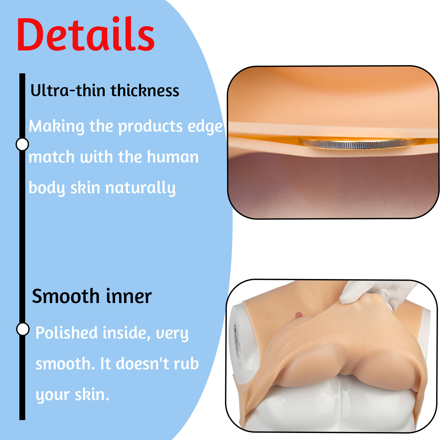 Silicone breasts breast prosthesis silicone breasts false breasts for crossdresser C-H Cup