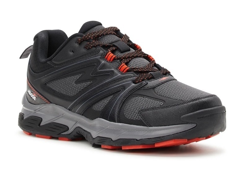 Avia Men’s Black Lace-up Athletic Walking Rugged Trail Sneakers Shoes: 8-13