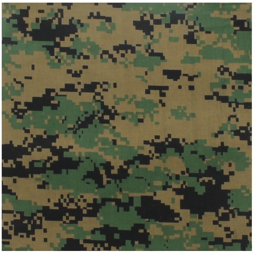 ARMYU Camouflage Military Bandana 3Pack 22×22 Cotton Camo Scarf Do Rag Face Wrap