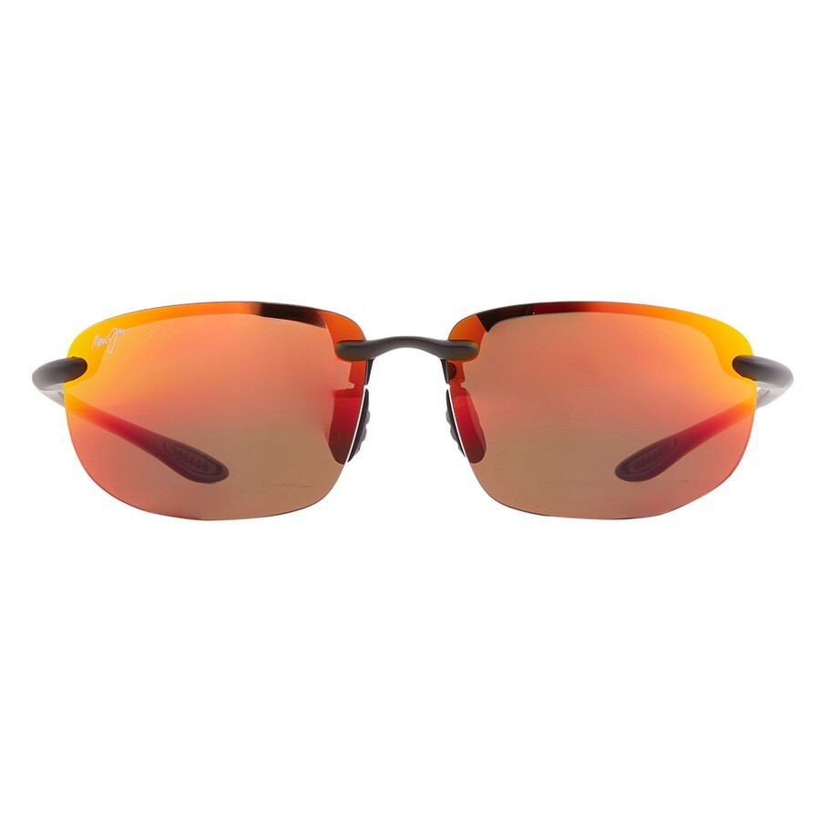 Maui Jim Ho’okipa Universal Fit Black / Hawaii Lava Polarized Lens RM407N-2M NEW