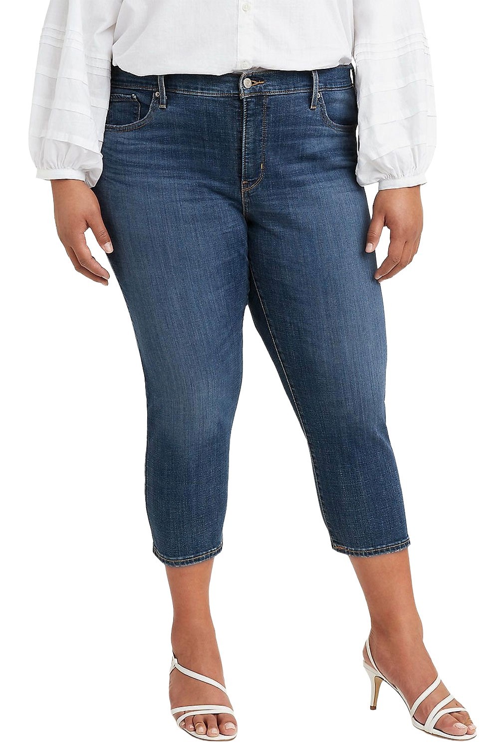 Levi’s Womens Plus Size 311 Shaping Skinny Capri Jeans 20W Lapis Amidst NWT $65
