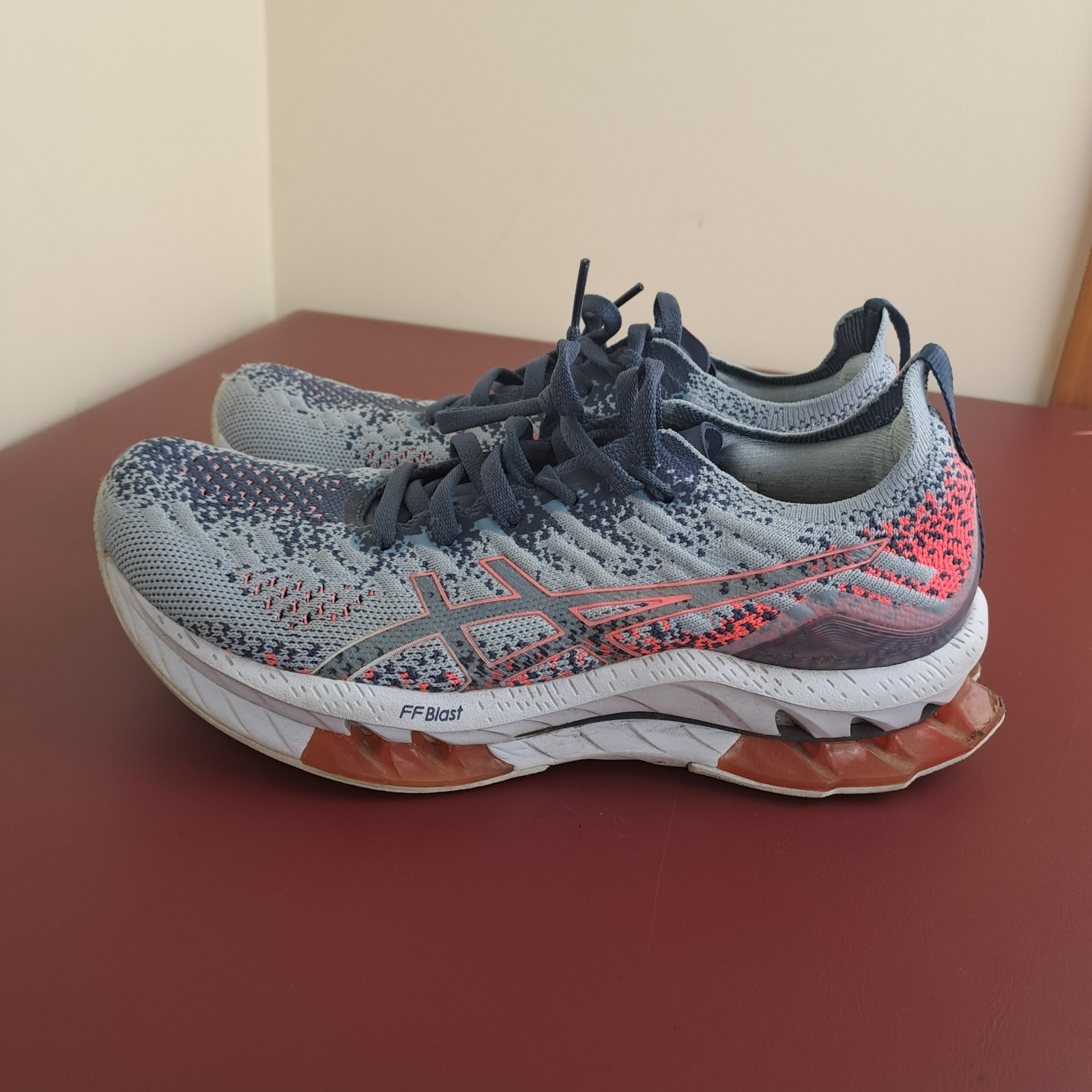 ASICS GEL-Kinsei Blast Running Sneakers Womens 8.5 Mist Blue Training Shoes