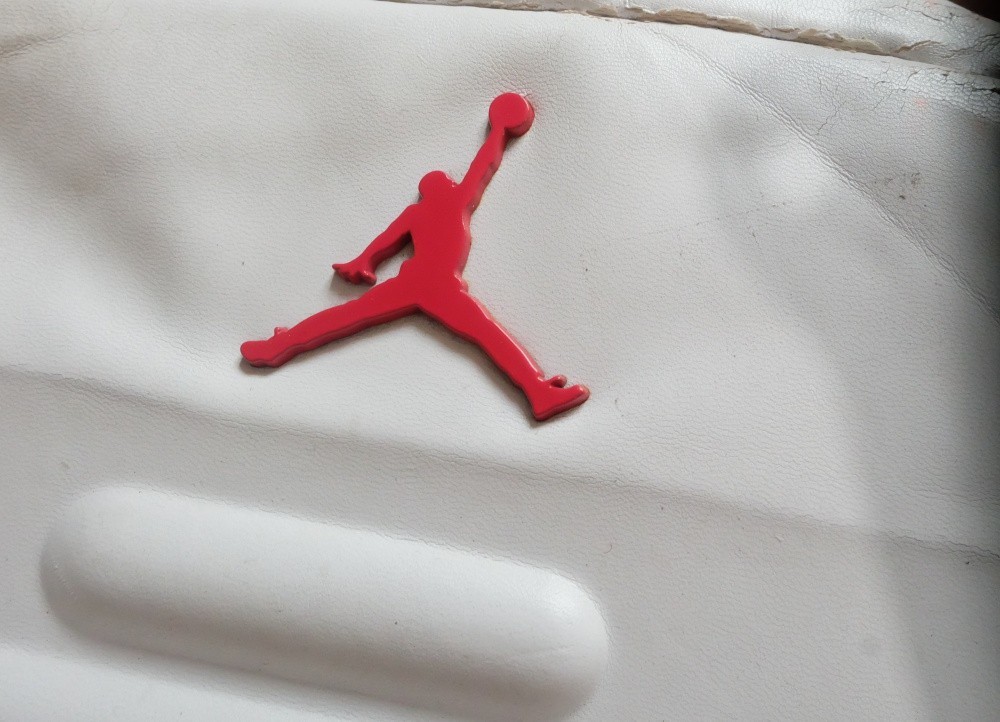 Nike Air Jordan 3 Retro Backpack White PU Leather Large Cement Pattern