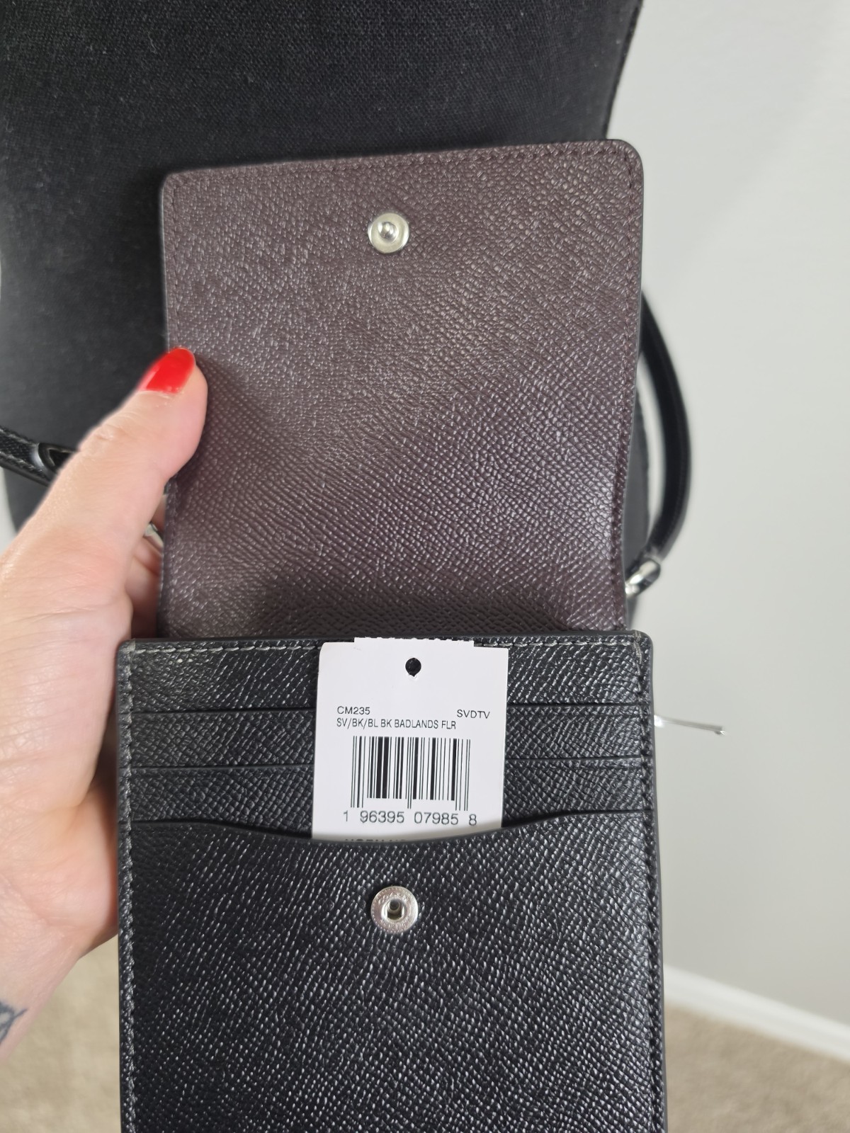 Black Coach Crossbody Badlands Shoulder Bag Leather Purse New