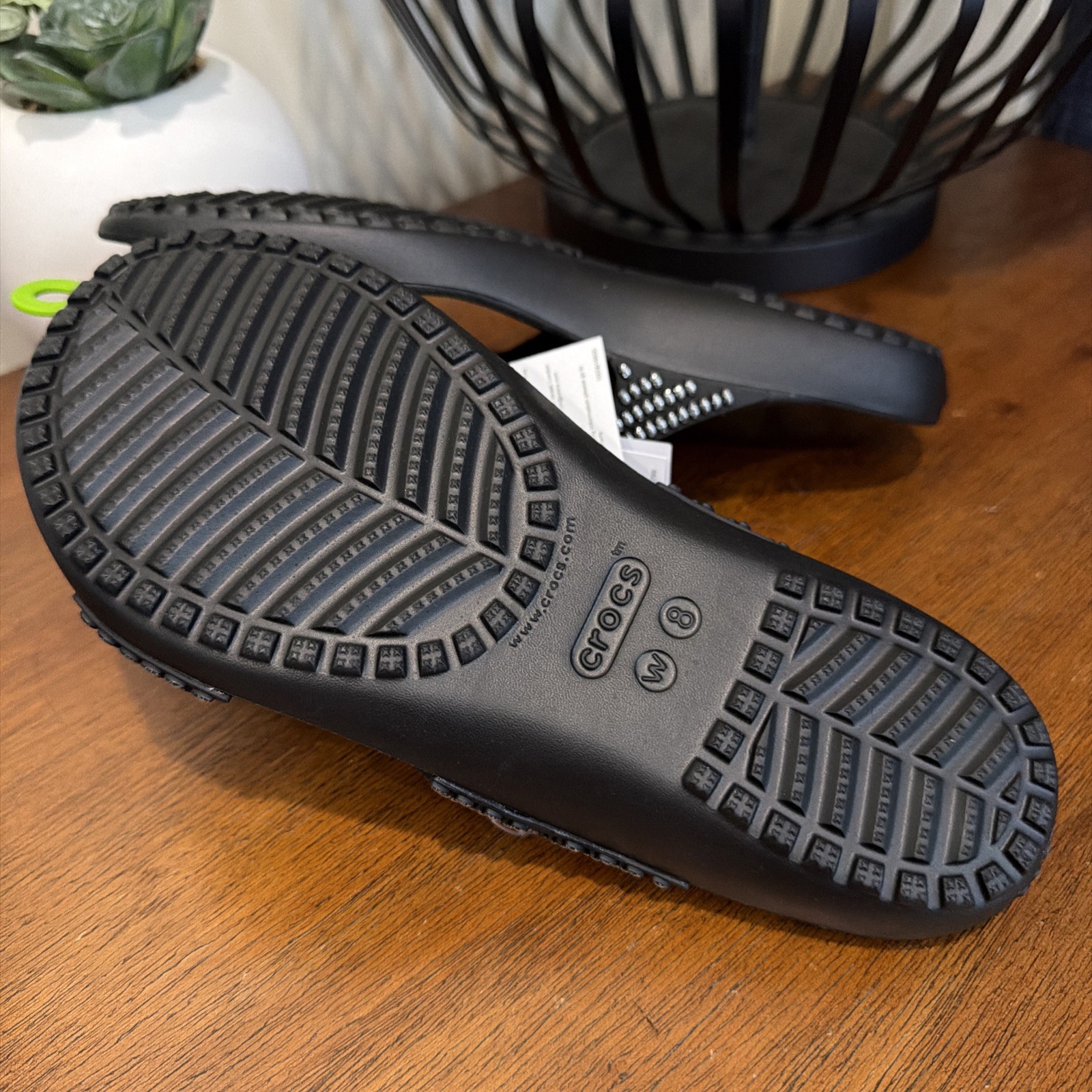 CROCS Kadee II Black JEWELS Strappy Sandal Flip Flops Sparkle NWT Women Sz 10