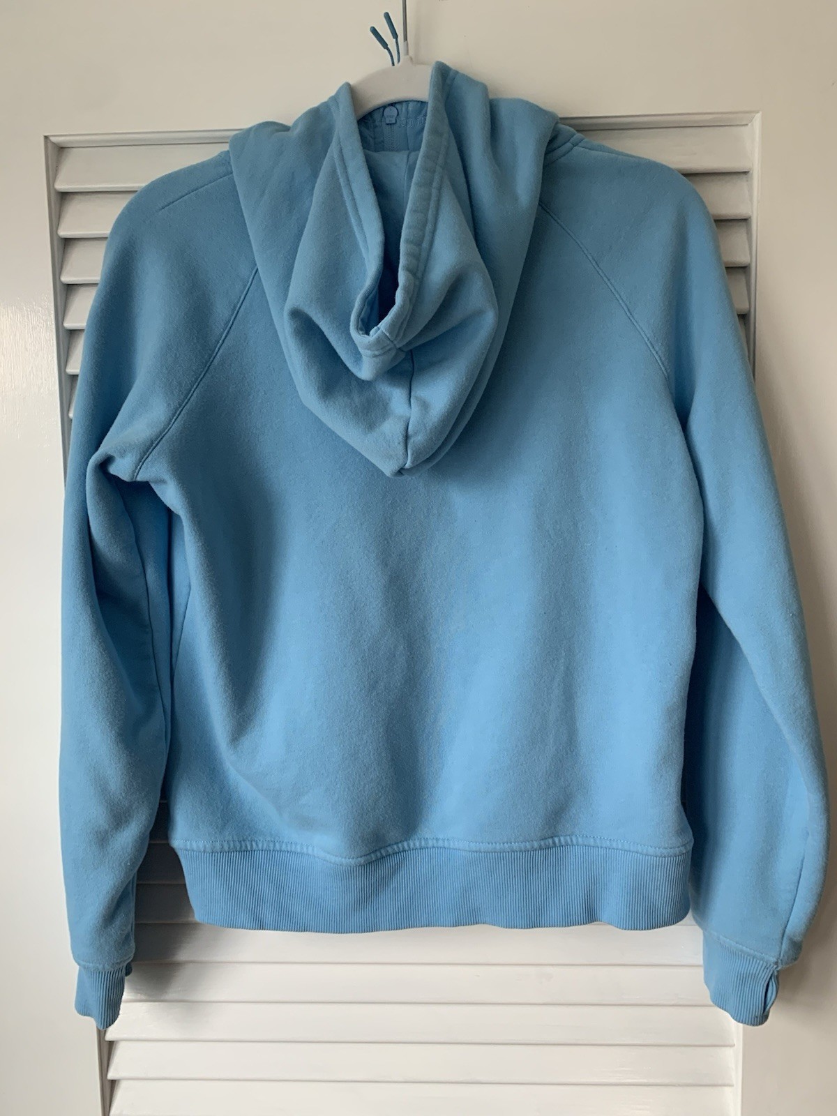 Light Blue Official Devon Horse Show Sweatshirt With Hood. Women’s Small NWOT