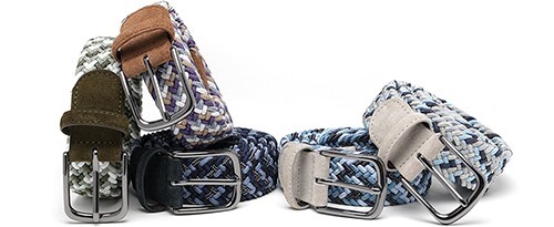 Men’s Stretch Belt,Woven Braided Web Belt for Golf Casual Pants 1 3/8