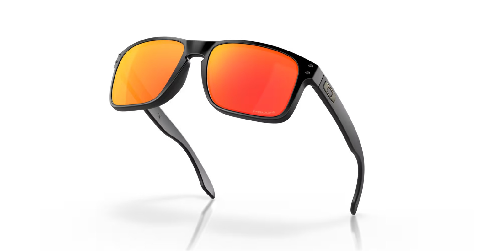 Oakley Holbrook Sunglasses OO9102-E255 Matte Black Frame W/ PRIZM RUBY Lens