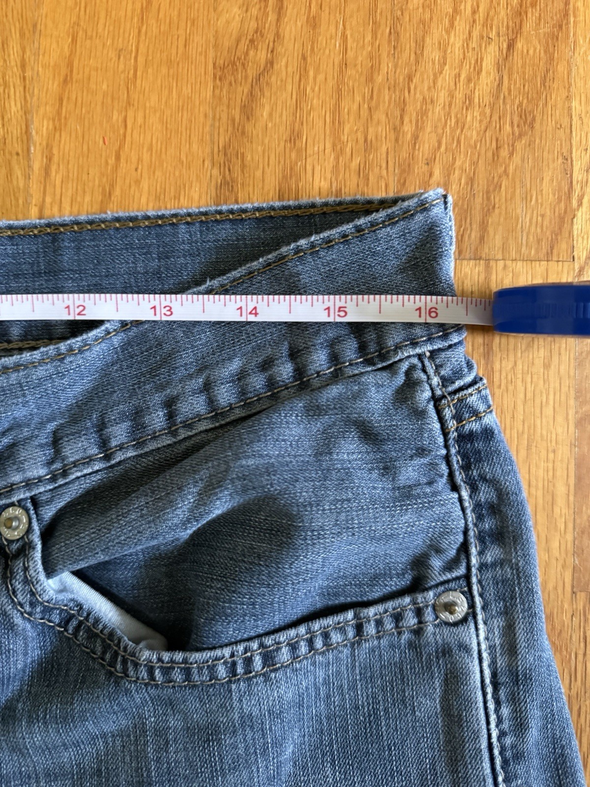 Levi’s 505 Men’s 30×32 Straight Fit Blue Medium Wash Cotton Denim Jeans Mid Rise