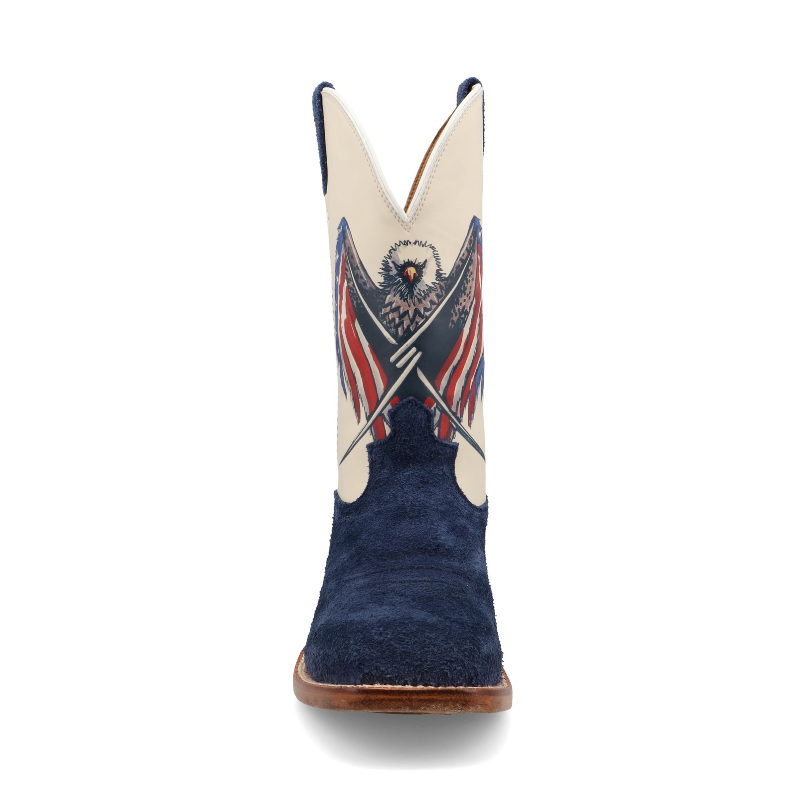 Twisted X Men’s 12″ Tech X Boot, Wide Square Toe, Red, White, Blue, 11 EE