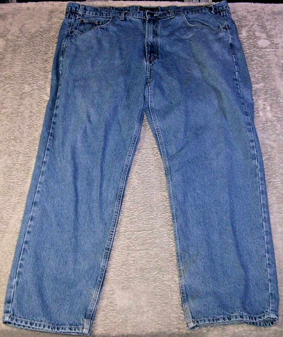 Real Ranch Jeans Men’s 45X30 (Tag 46X34) Relaxed Fit Straight Leg Blue