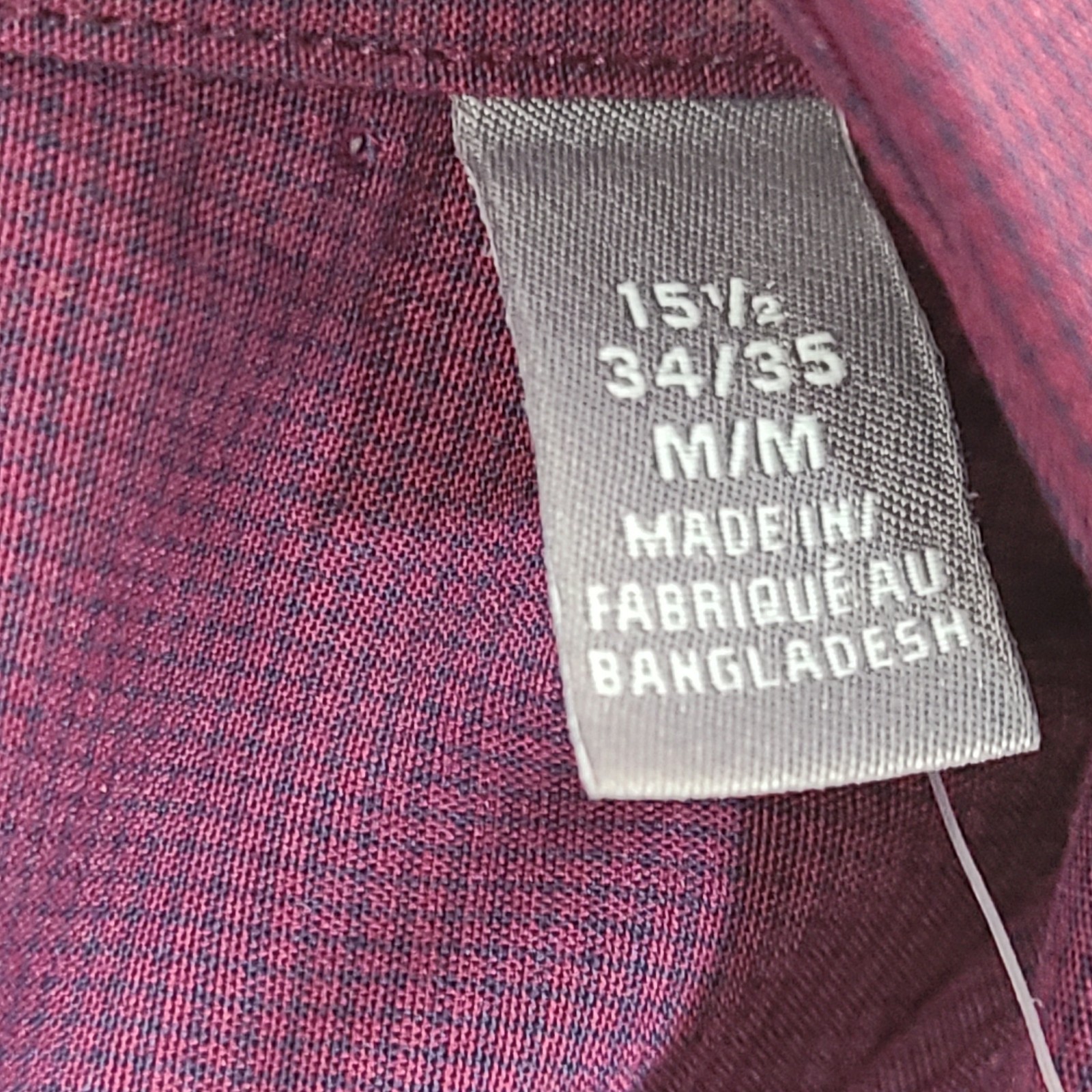 Michael Kors Men’s Slim Fit Sweat Wicking Button Up Dress Shirt Purple Size M