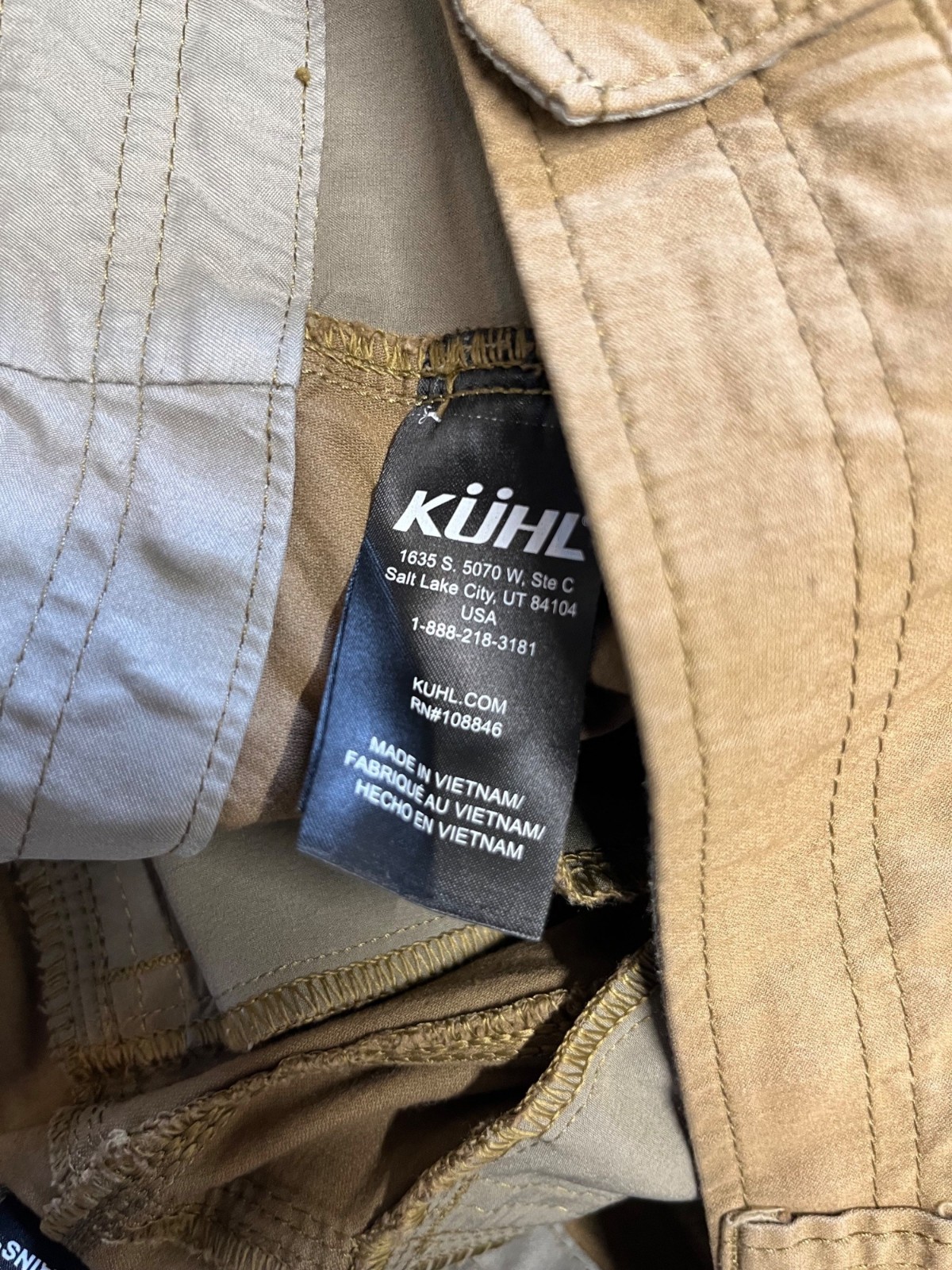 Kuhl Resistor Lite Chino Pants Brown Mens Tag 38×32 Actual 38×30.5 Stretch