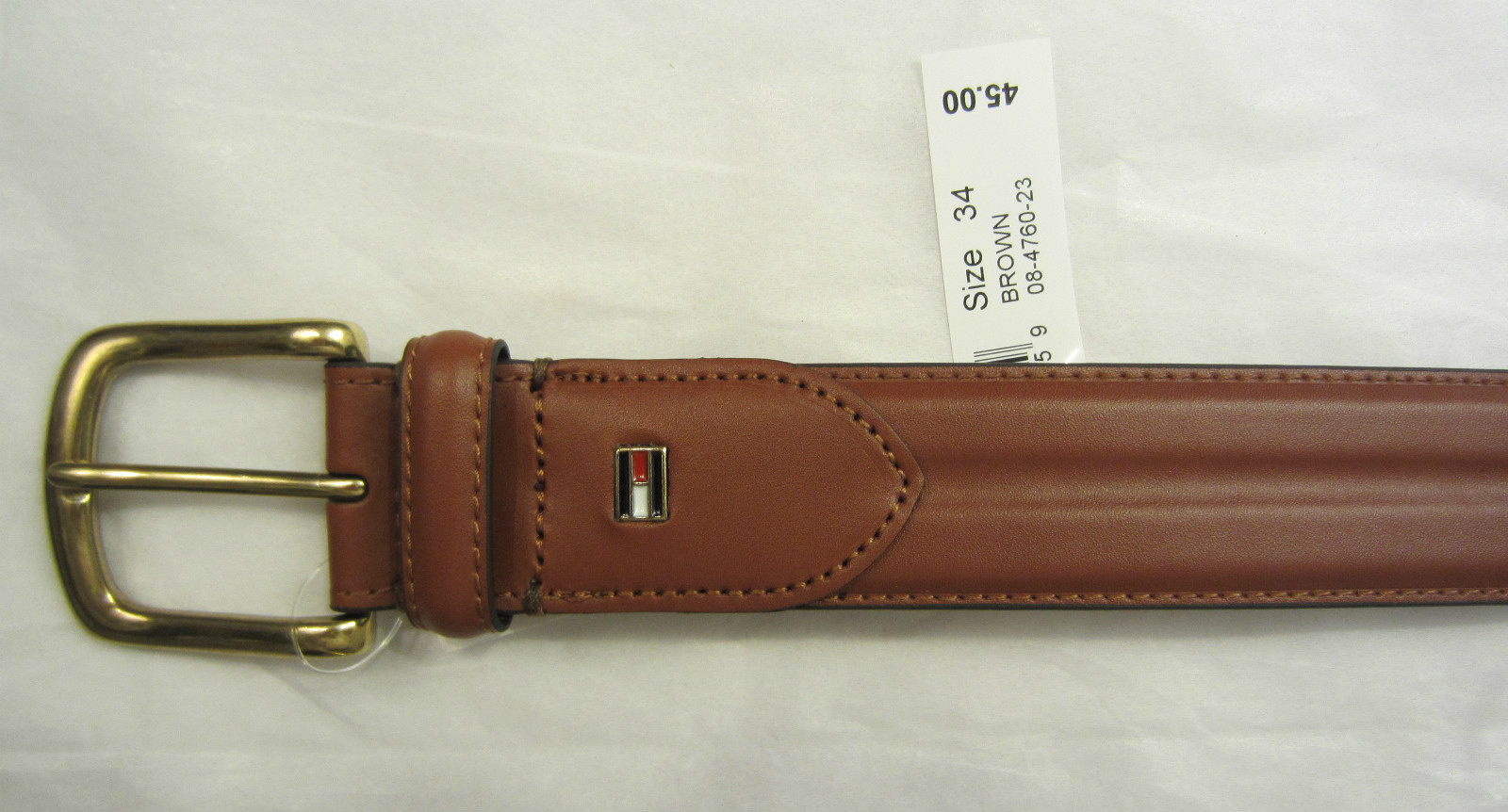 TOMMY HILFIGER MEN’S LEATHER BELT BLACK OR BROWN 32 34 36 38 40 42 NWT MSRP $45