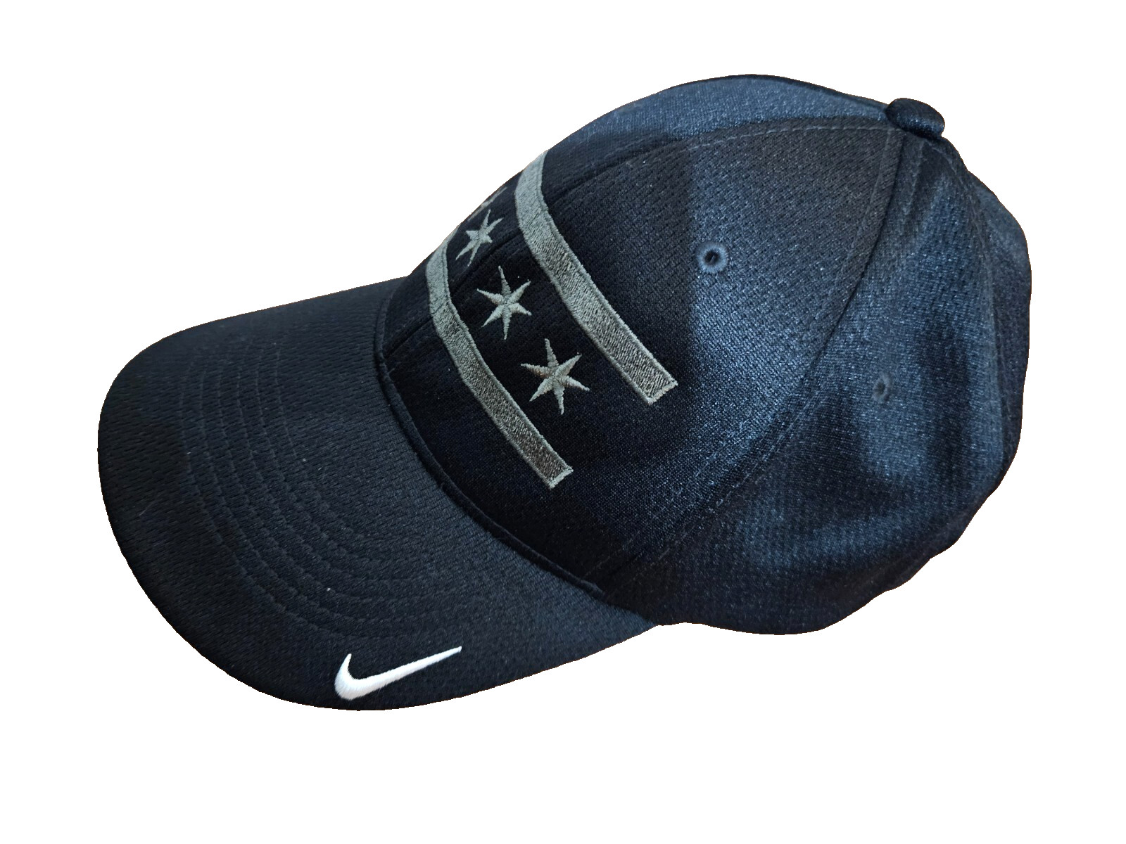 NIKE Dri-Fit Chicago Flag Cap Hat Black Gray Southwest Legacy 91 M/L