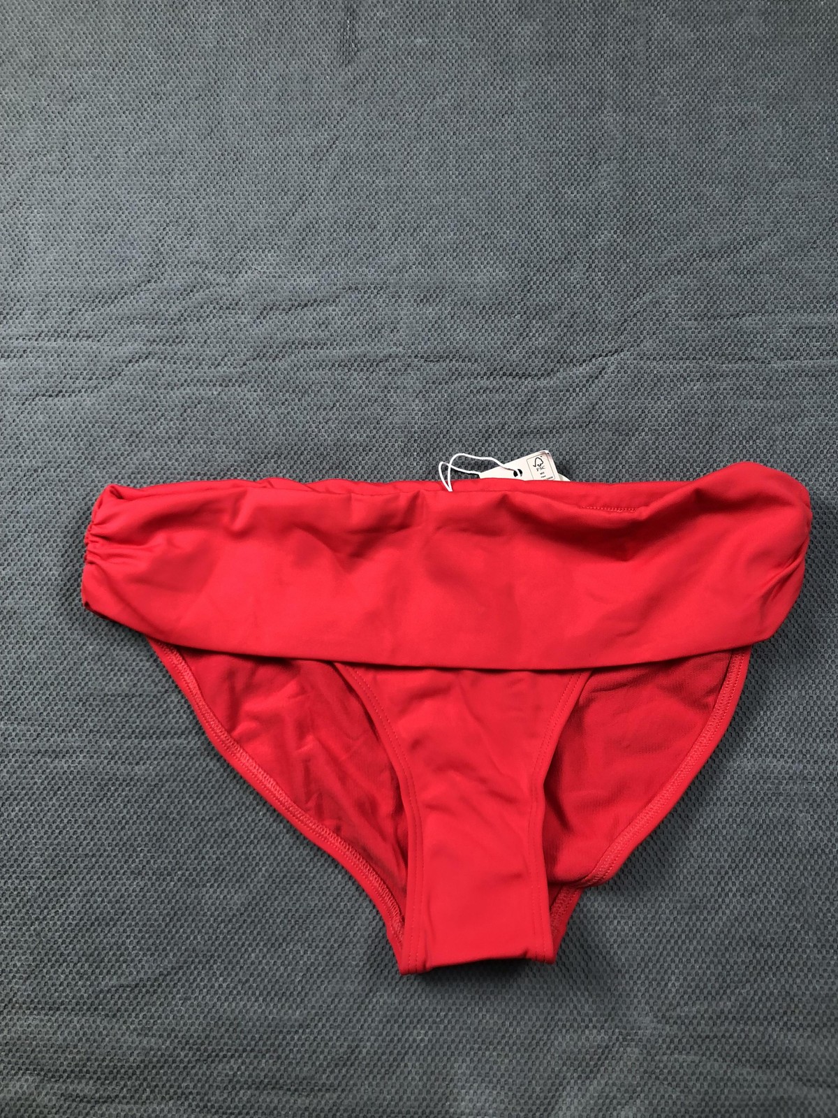 Boden Swim Bottom Womens 6 Burgundy Solid High Waisted Lined Stretch Bikini NWT