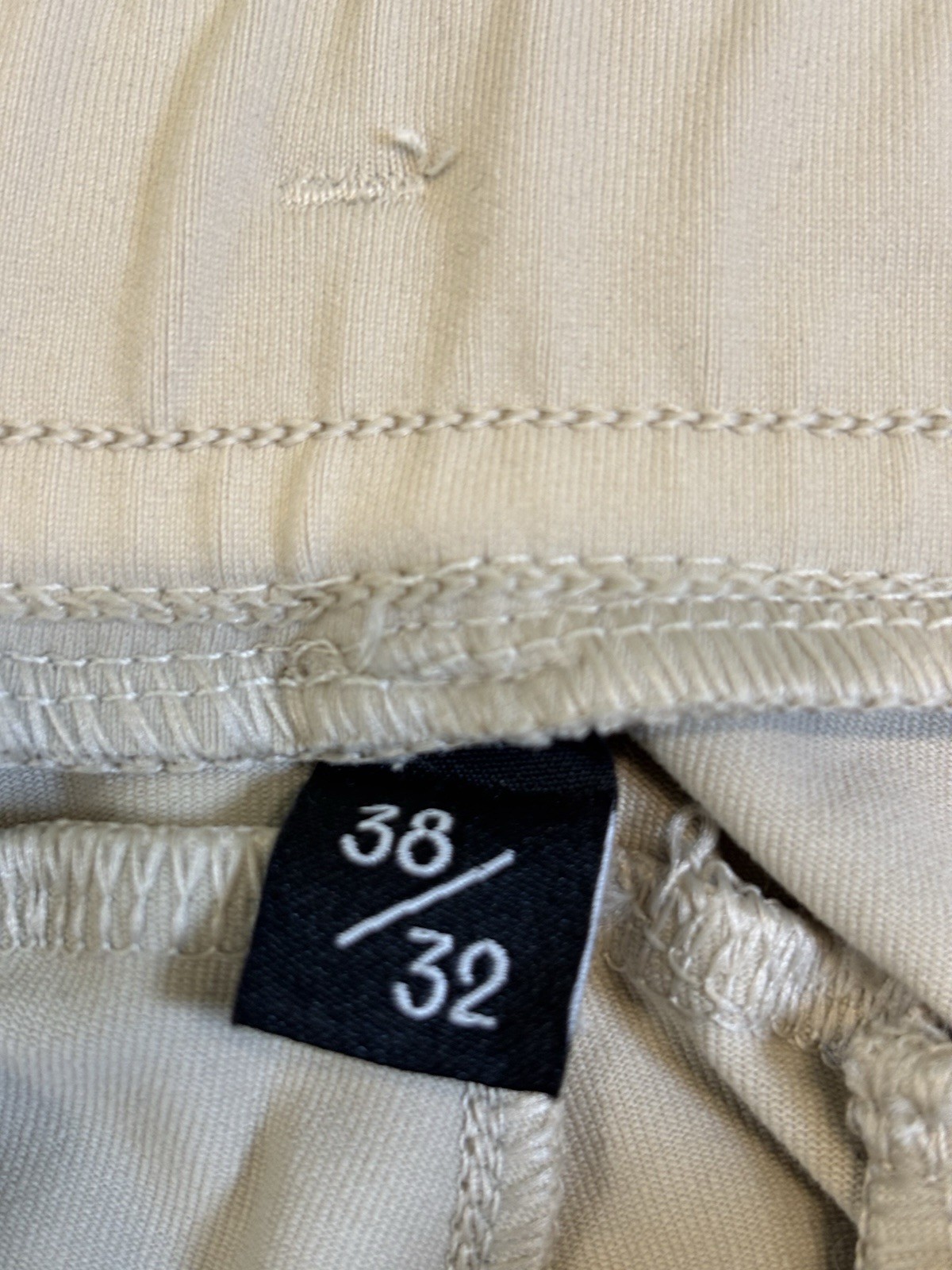 Public Rec Men’s Beige Straight Leg Drawstring Pants Pockets Size 36
