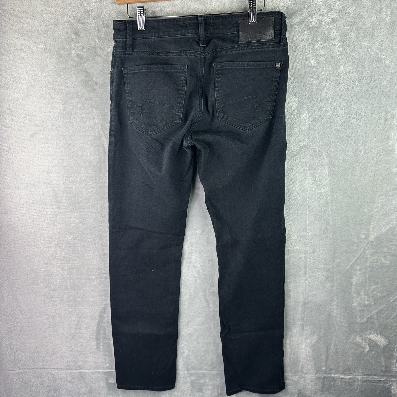 Mavi Zach Straight Leg Jeans Men’s 30×30 Black Stretch Denim Pants