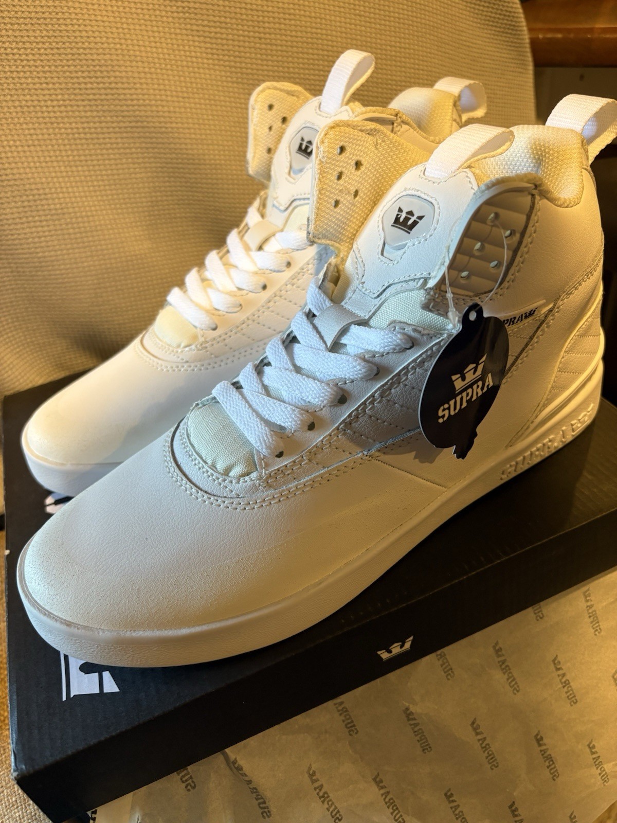 Supra Penny Pro Size 10 White New