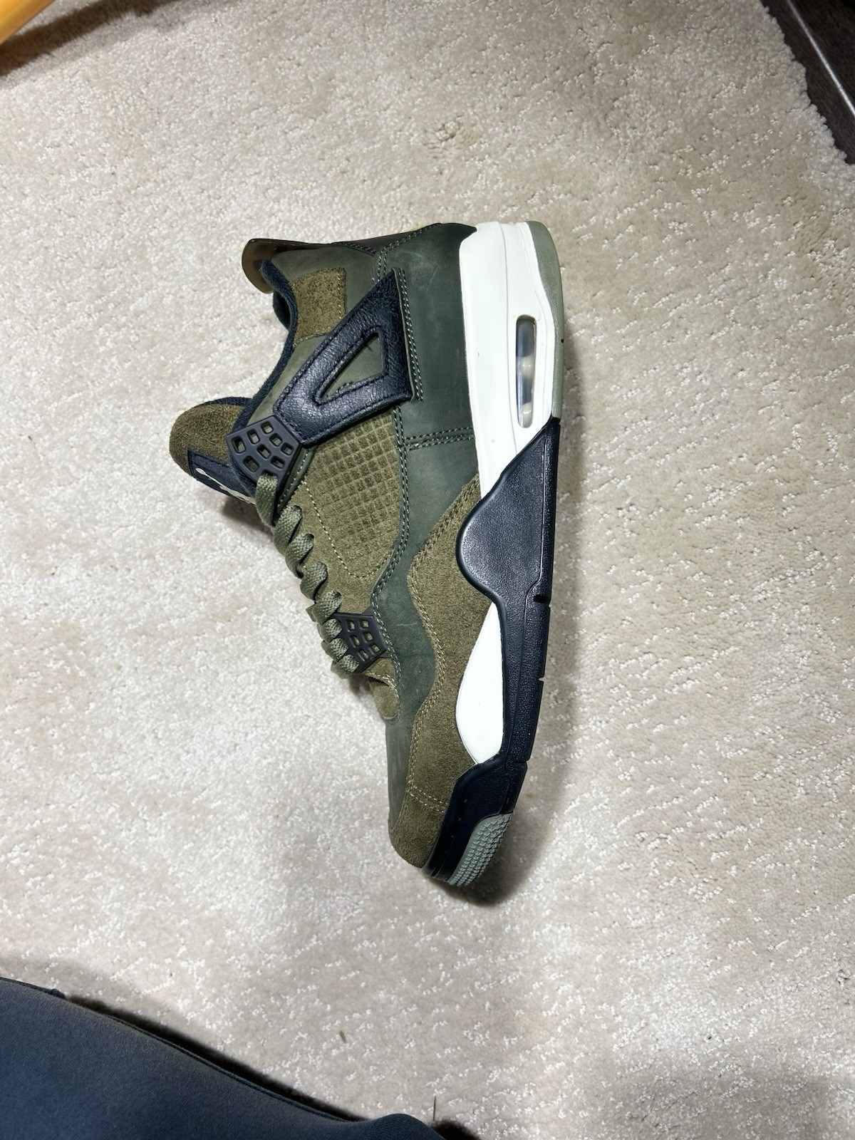 Nike Jordan 4 Retro SE Craft “Olive” FB9927-200 Men’s Size 9.5 AMPUTEE LEFT SHOE
