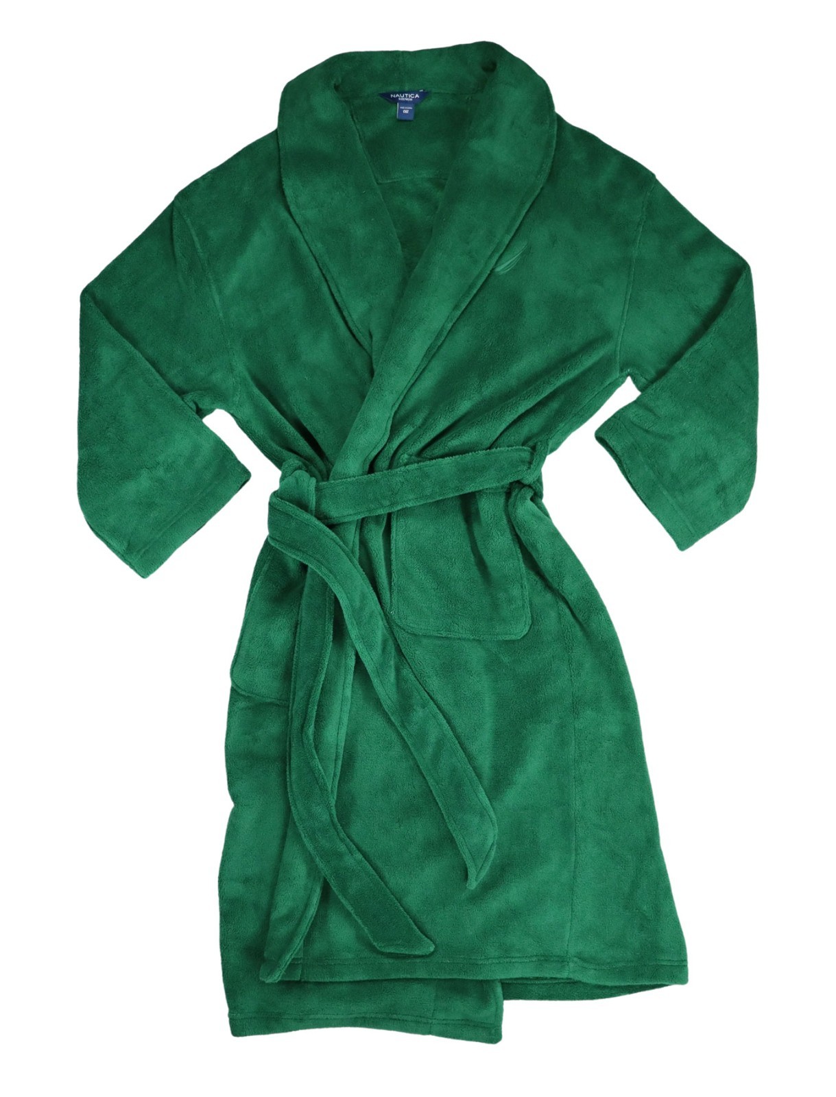 Nautica Plush Fleece Belted w/Pockets Men’s Bathrobe OSFM NWT Pick Color/Pattern