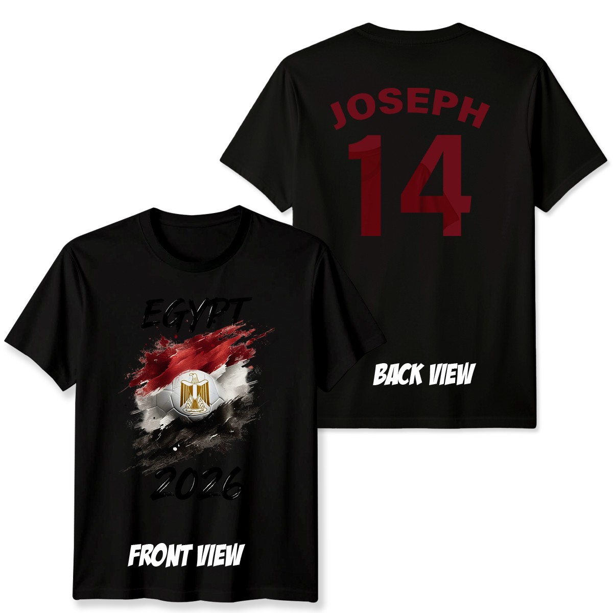 Egypt Personalized Unisex T Shirt Custom Name And Number Football Game Top